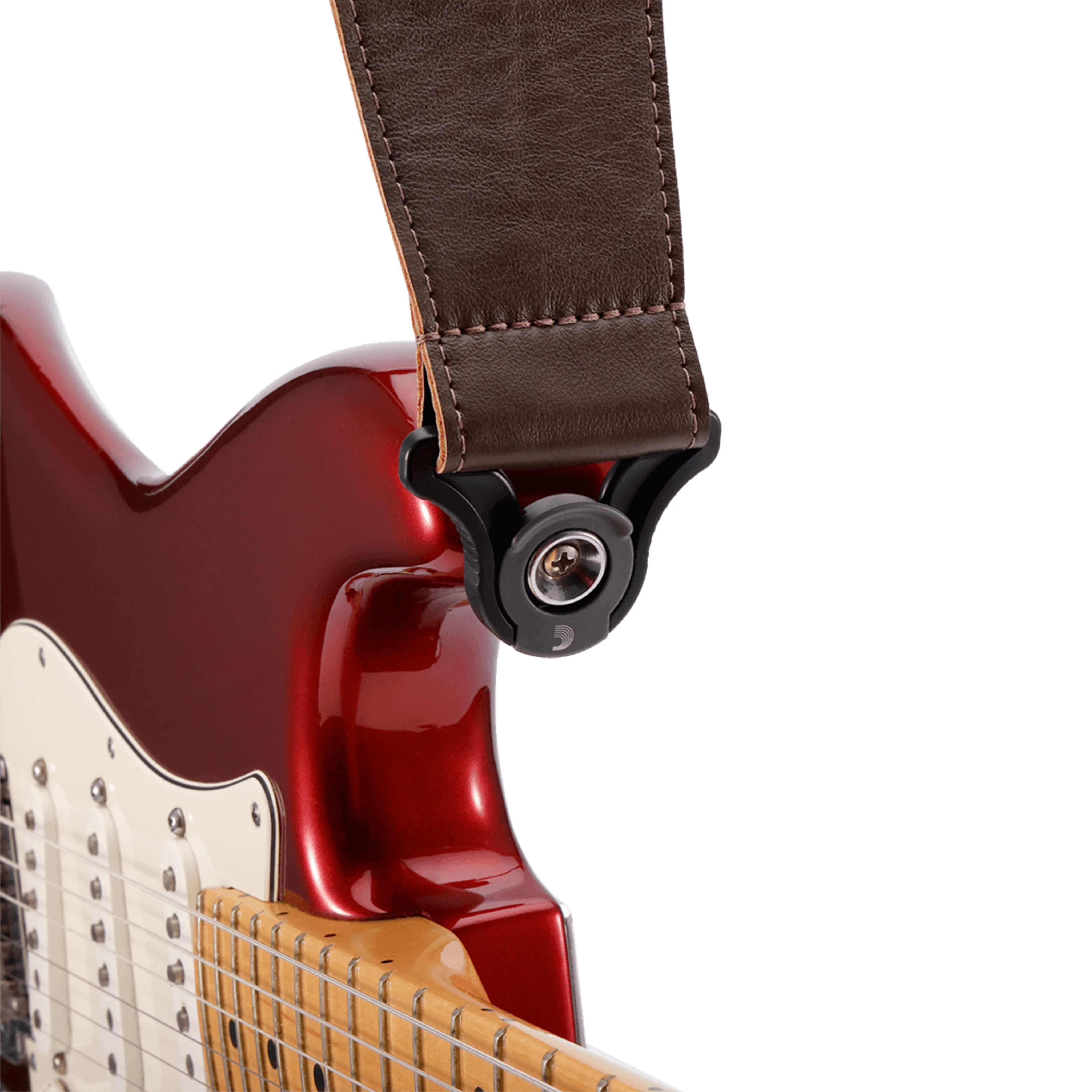 D'Addario 30BAL02 3-Inch Comfort Leather Auto-Lock Guitar Strap, Brown - Image 4