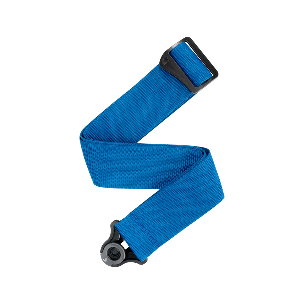 D'Addario 50mm Auto Lock Locking Polypro Guitar Strap, Blue