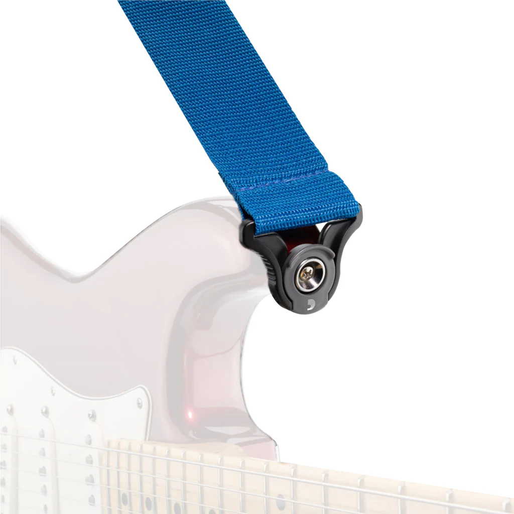 D'Addario 50mm Auto Lock Locking Polypro Guitar Strap, Blue - Image 4