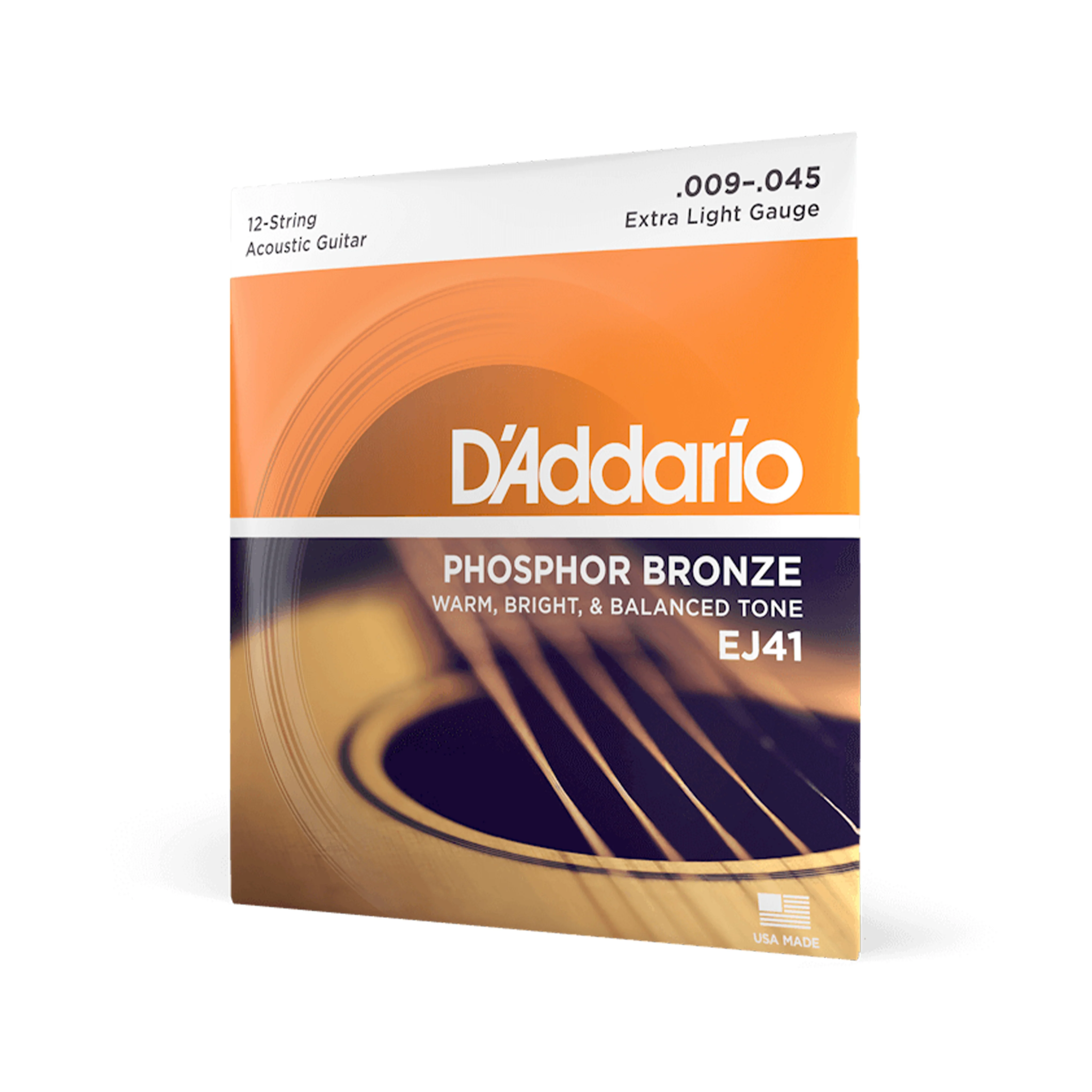 D'Addario EJ41 Phosphor Bronze Acoustic Guitar Strings, 12-String, Extra Light, 9-45 - Image 3
