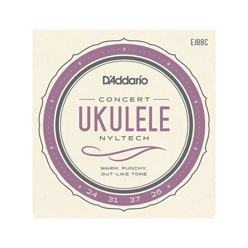 D'Addario EJ88C Nyltech Ukulele Strings, Concert