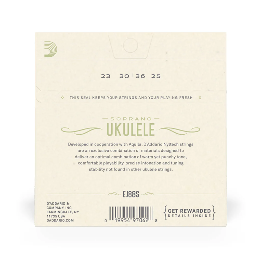 D'Addario EJ88S Nyltech Ukulele Strings, Soprano - Image 3