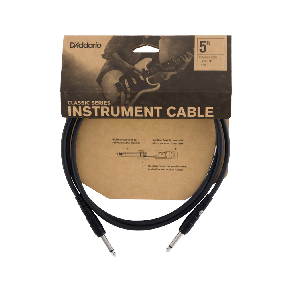 D'Addario PW-CGT-10 10' Classic Series Instrument Cable, Straight - Image 3