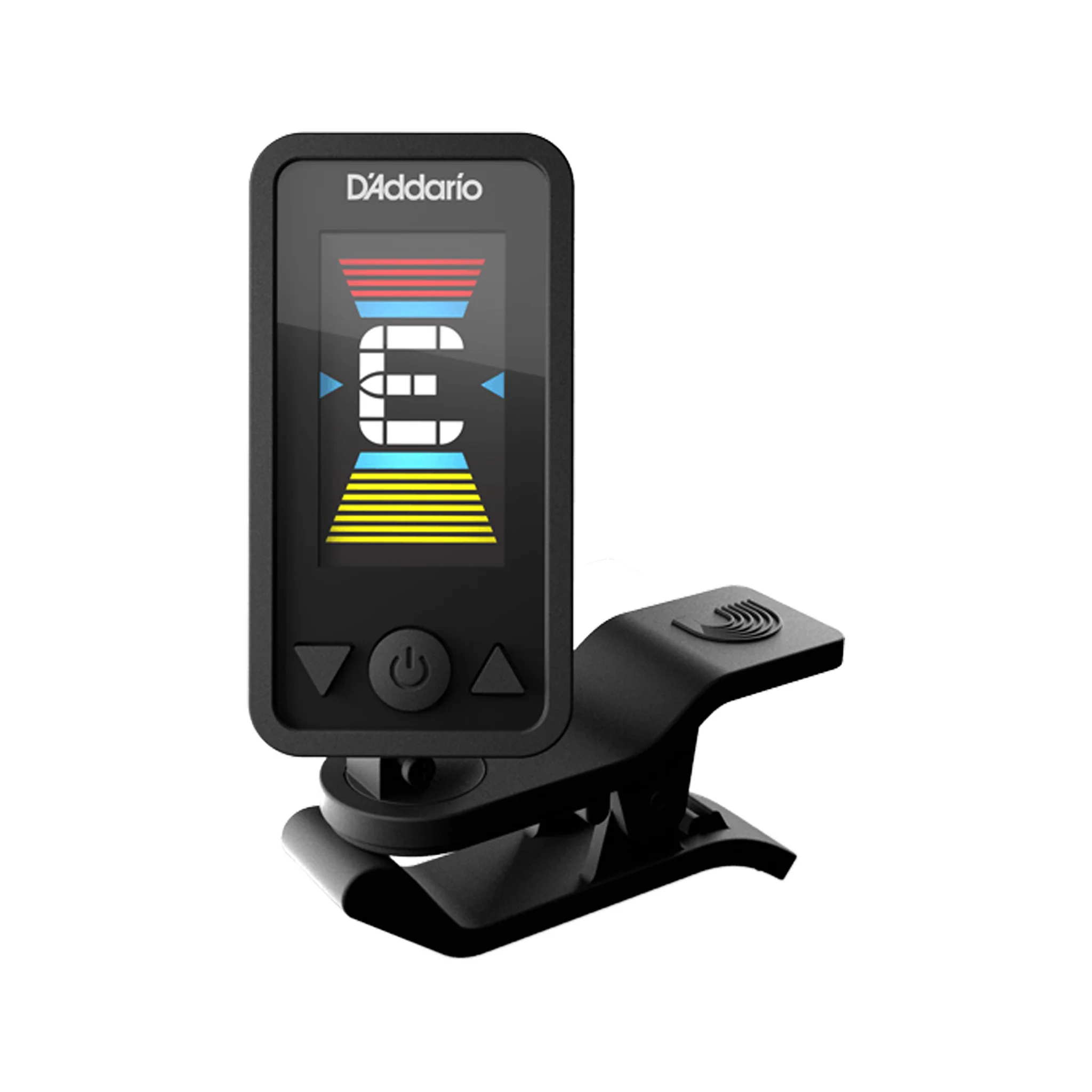 D'Addario PW-CT-27 Eclipse Rechargeable Clip-on Tuner, Black