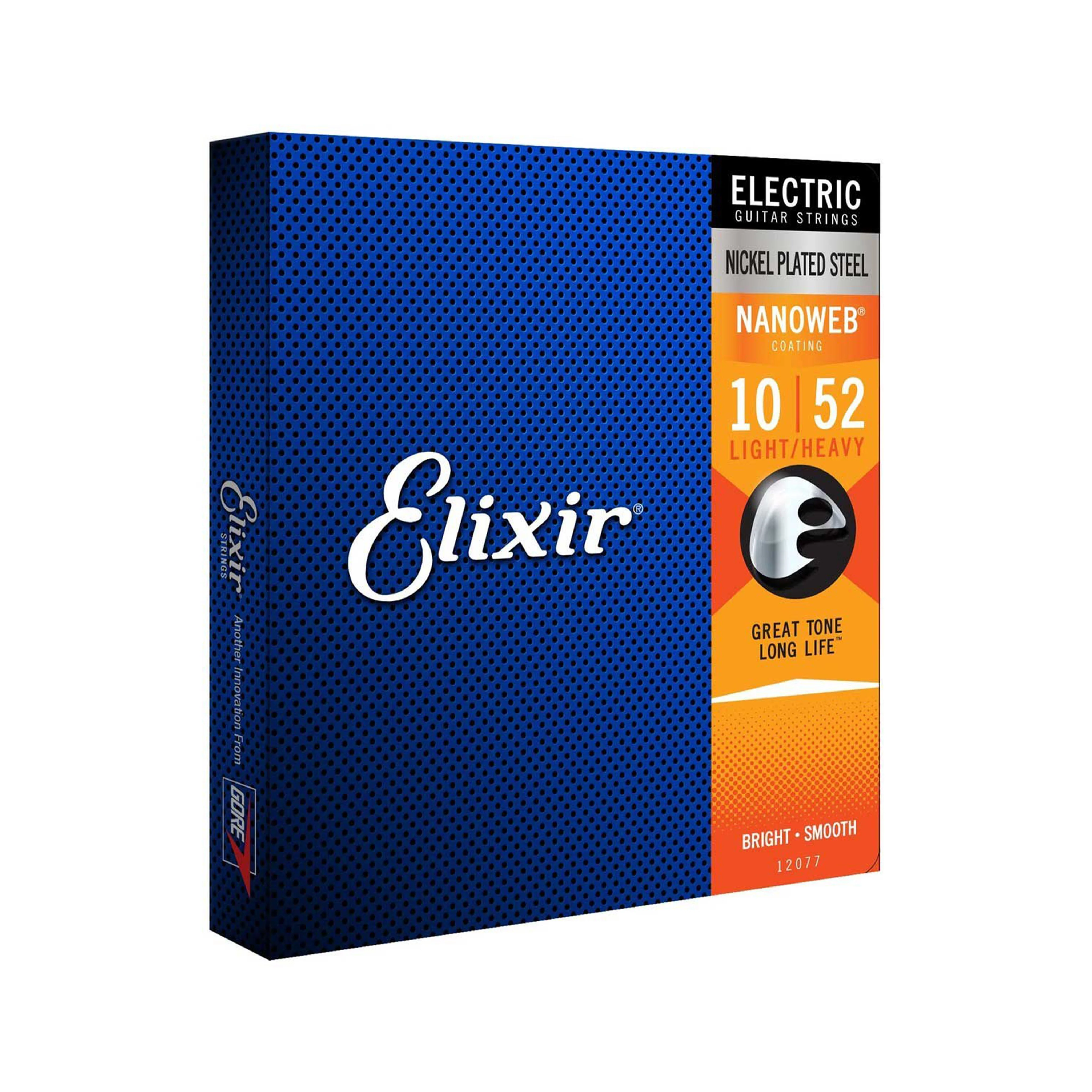 Elixir 12077 Nanoweb Electric Guitar Strings, Light-Heavy, 10-52 - Image 3