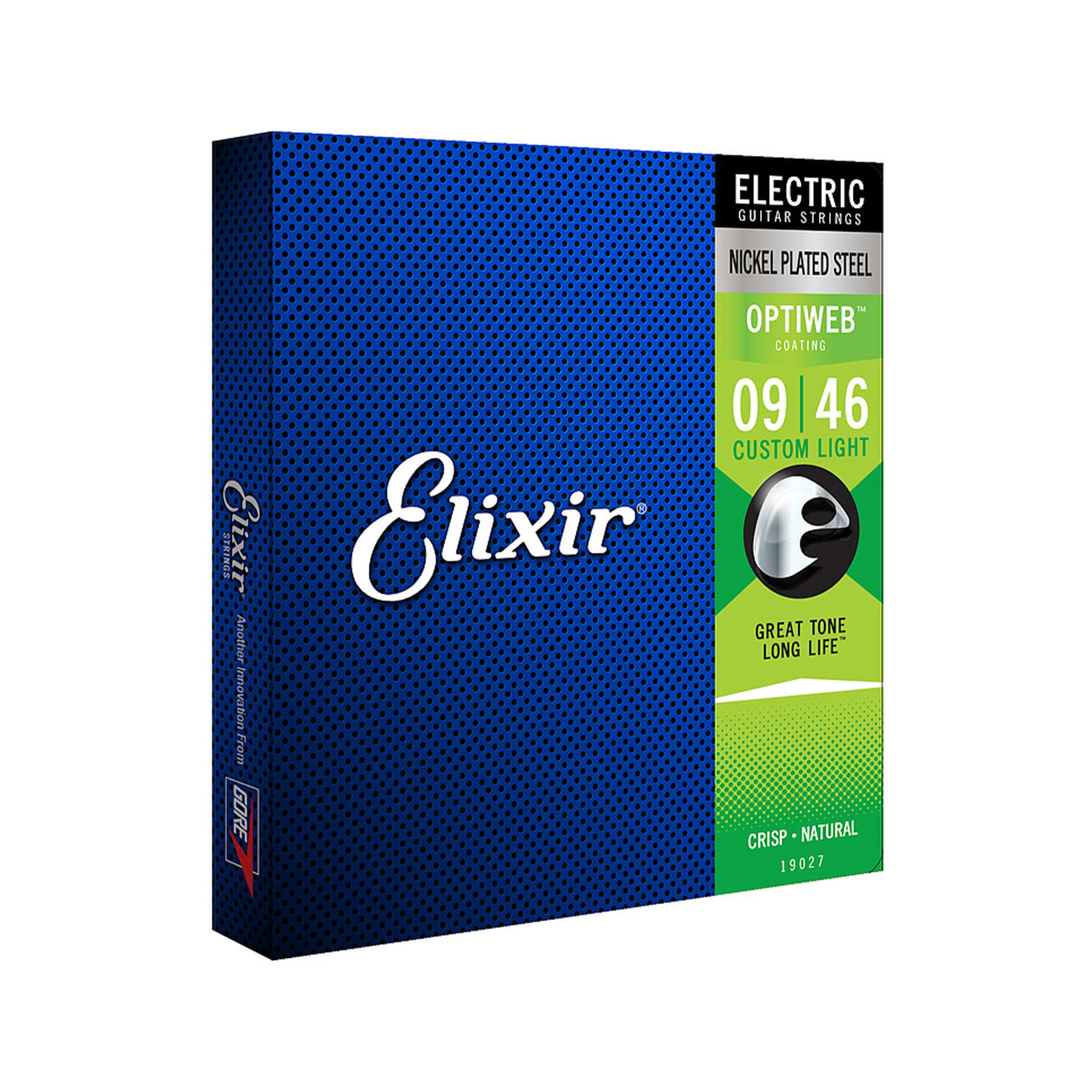 Elixir 19027 Optiweb Electric Guitar Strings, Custom Light, 09-46 - Image 3