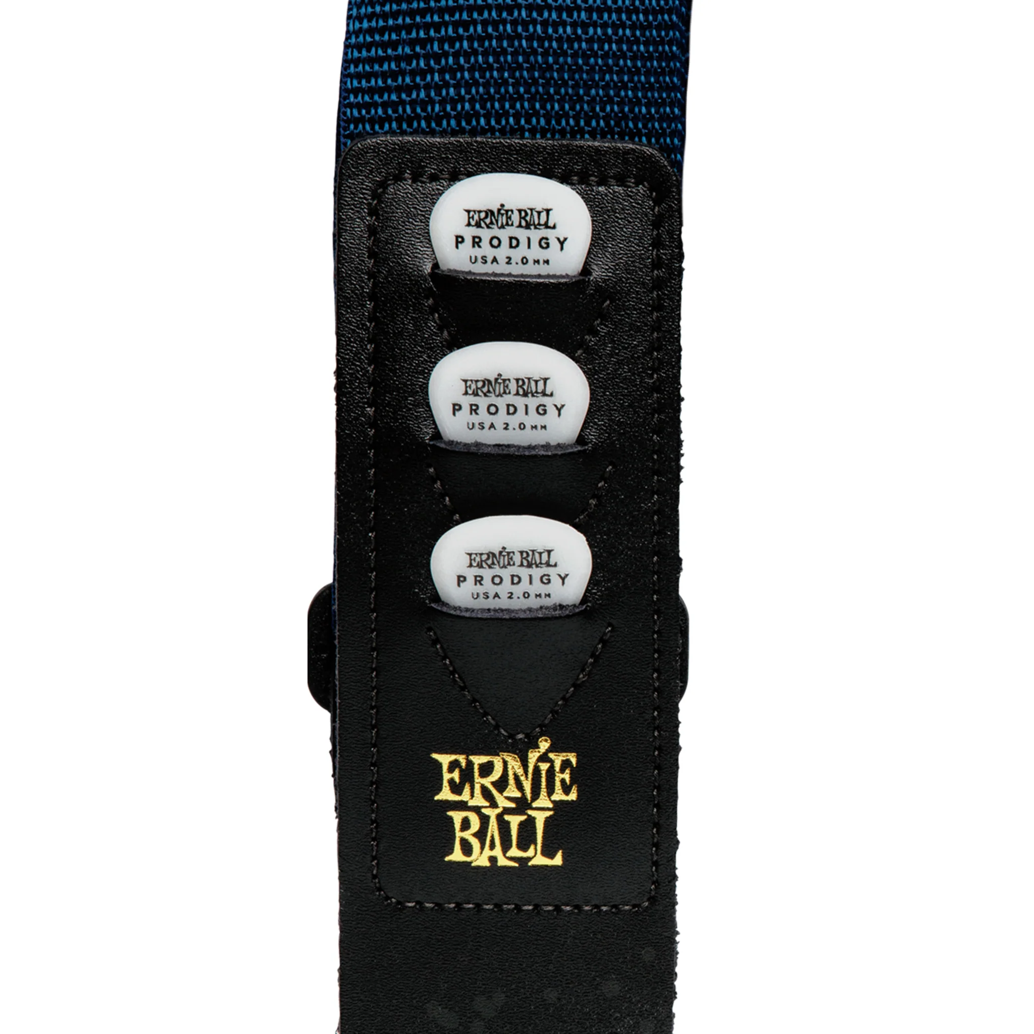 Ernie Ball Pickholder Guitar Strap, Navy - Image 2