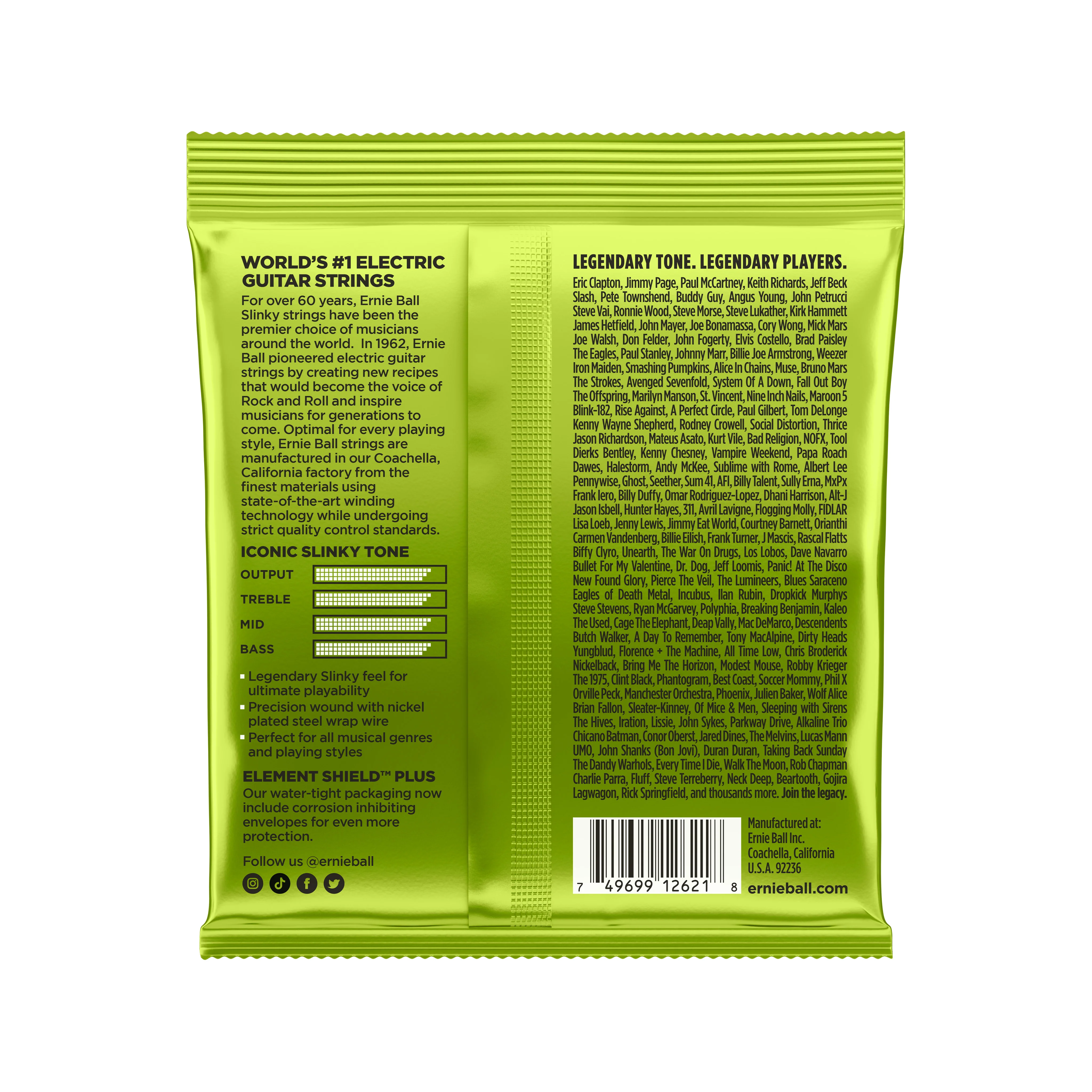 Ernie Ball Regular Slinky 7-String Nickel Wound Electric Guitar Strings, 10-56 - Image 2