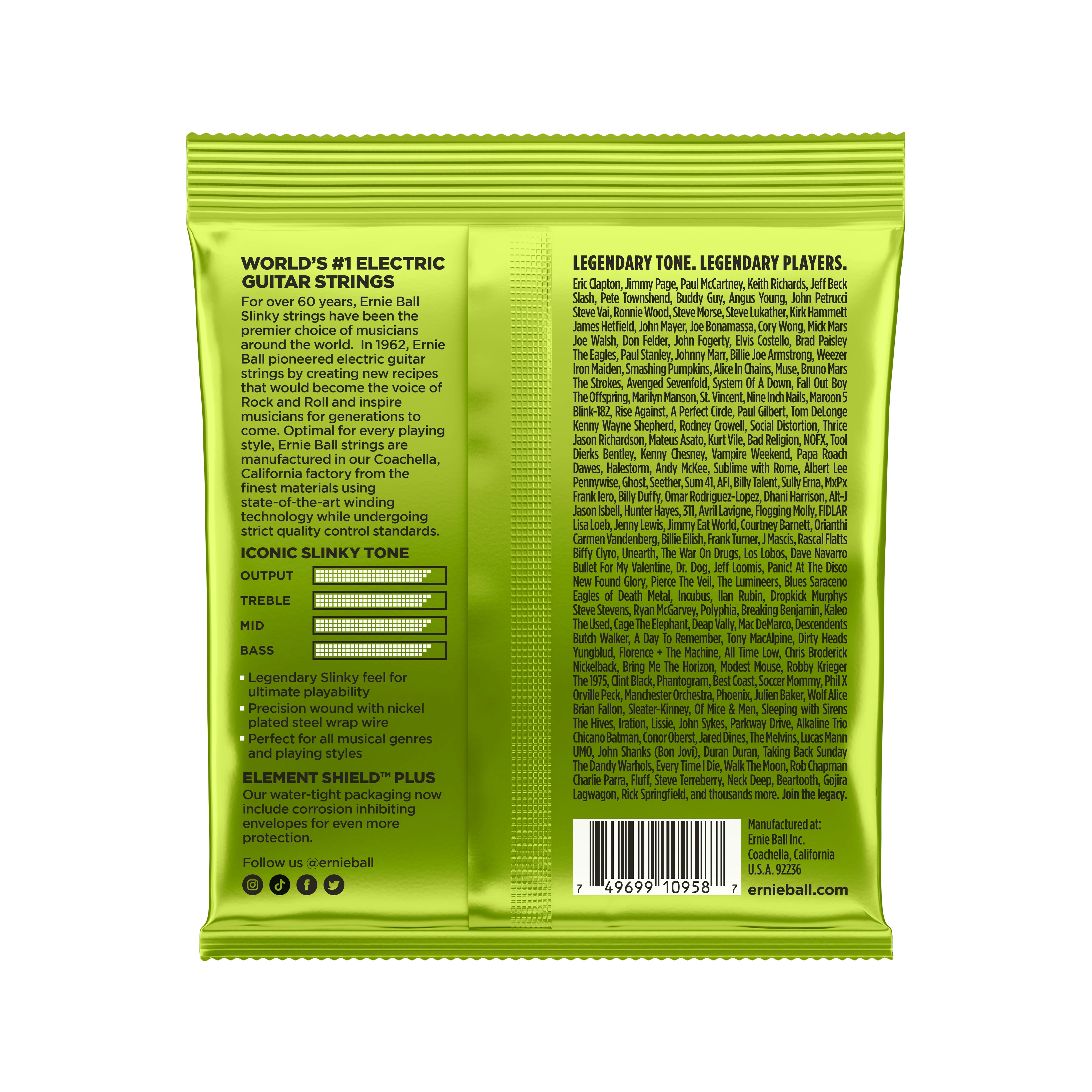 Ernie Ball Regular Slinky 8-String Nickel Wound Electric Guitar Strings, 10-74 - Image 2