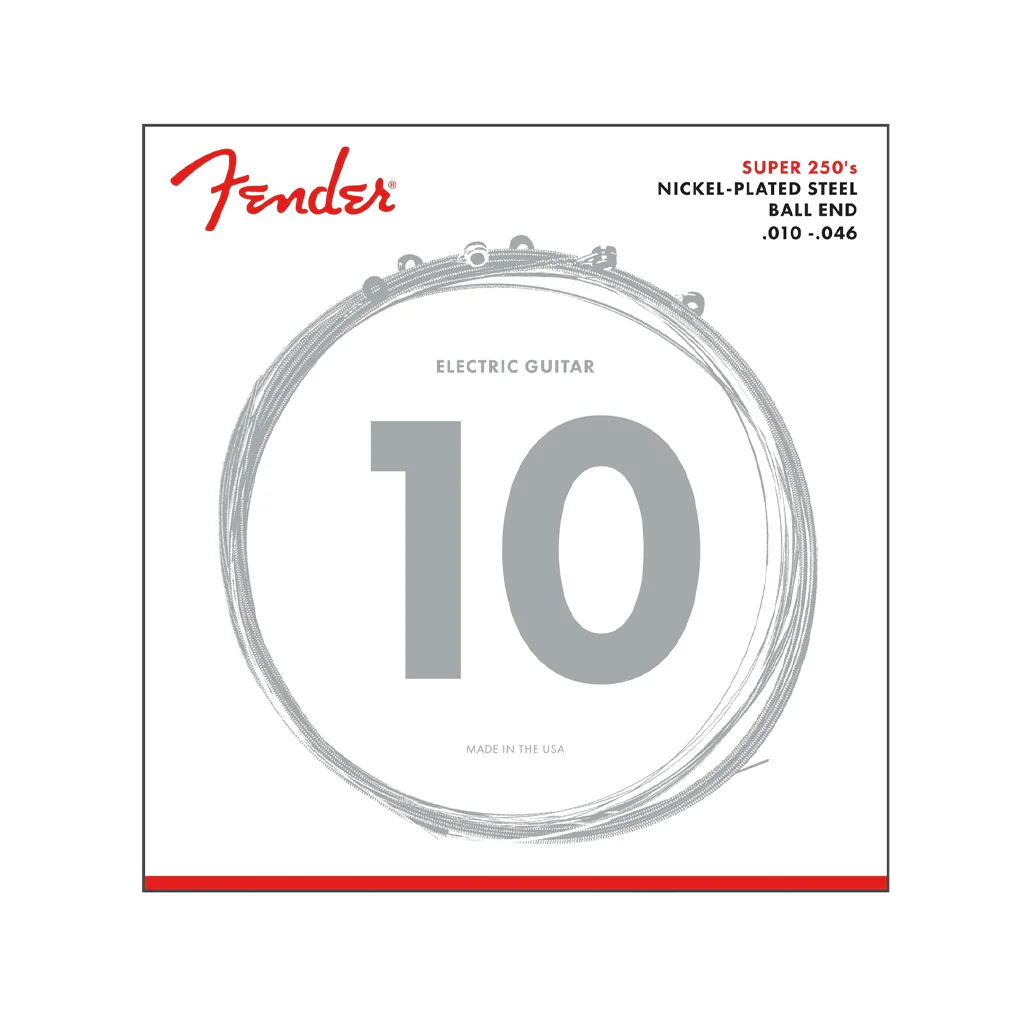 Fender 250R Nickel Plated Steel Ball End 10-46 Electric Guitar Strings