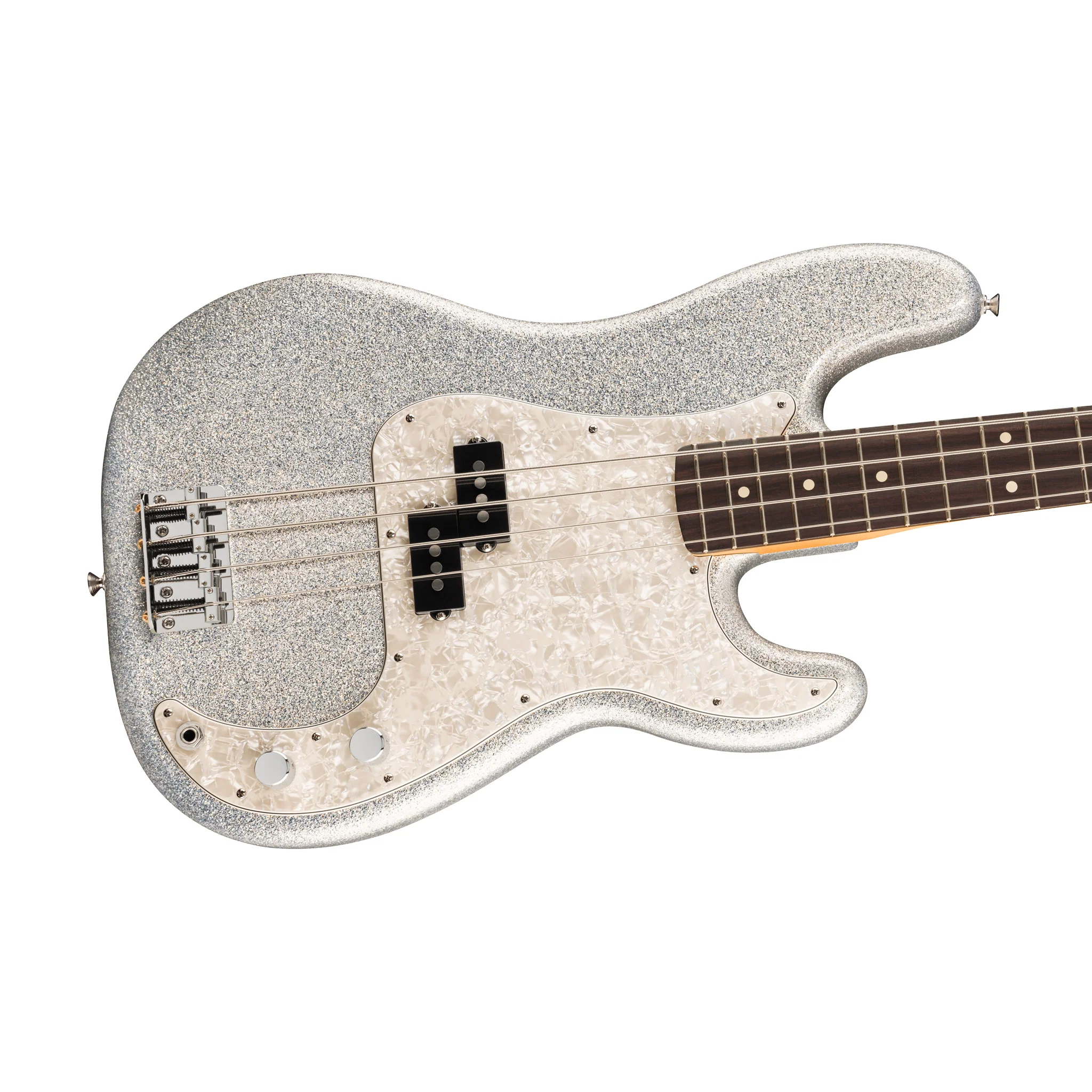Fender 75th Anniversary Player Series II Sparkle Precision Bass Guitar, RW FB, Diamond Dust Sparkle - Image 5