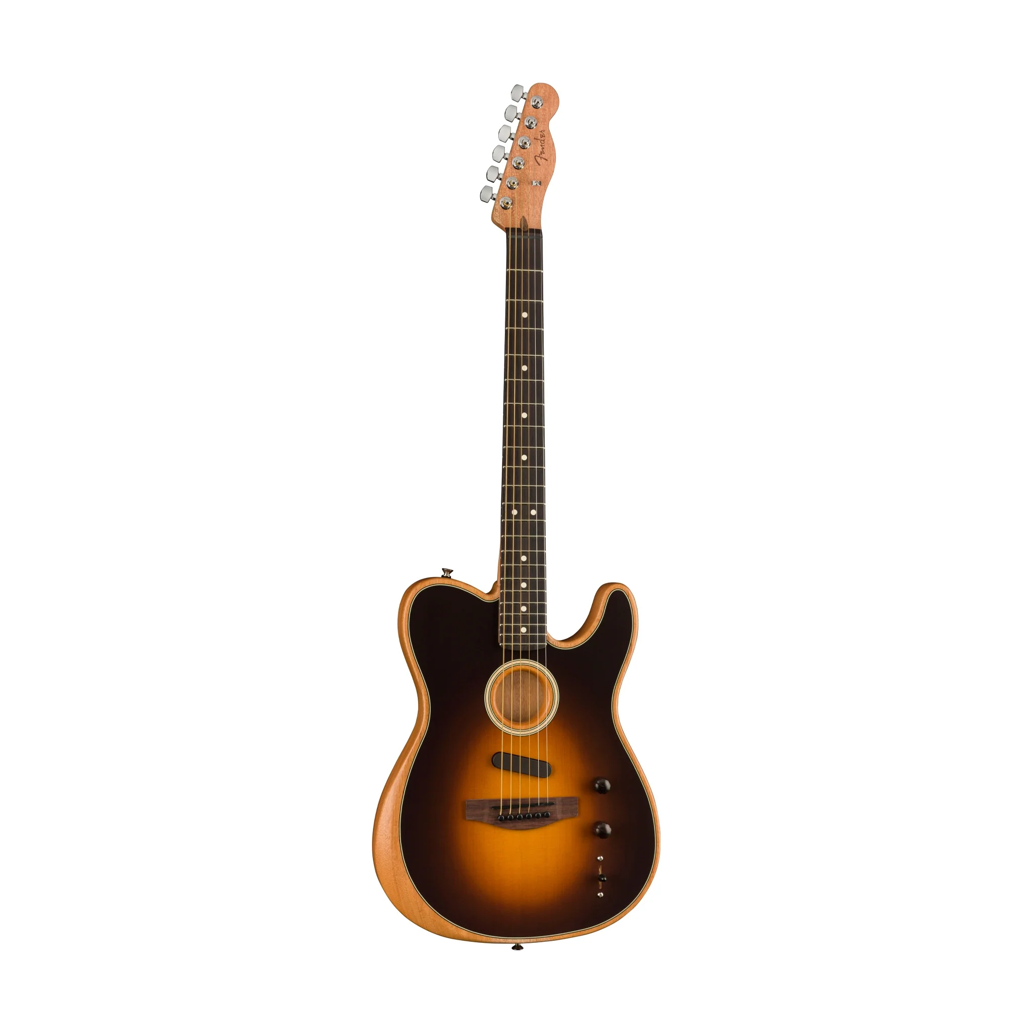 Fender Acoustasonic Player Telecaster Electric Guitar, Shadow Burst - Image 3