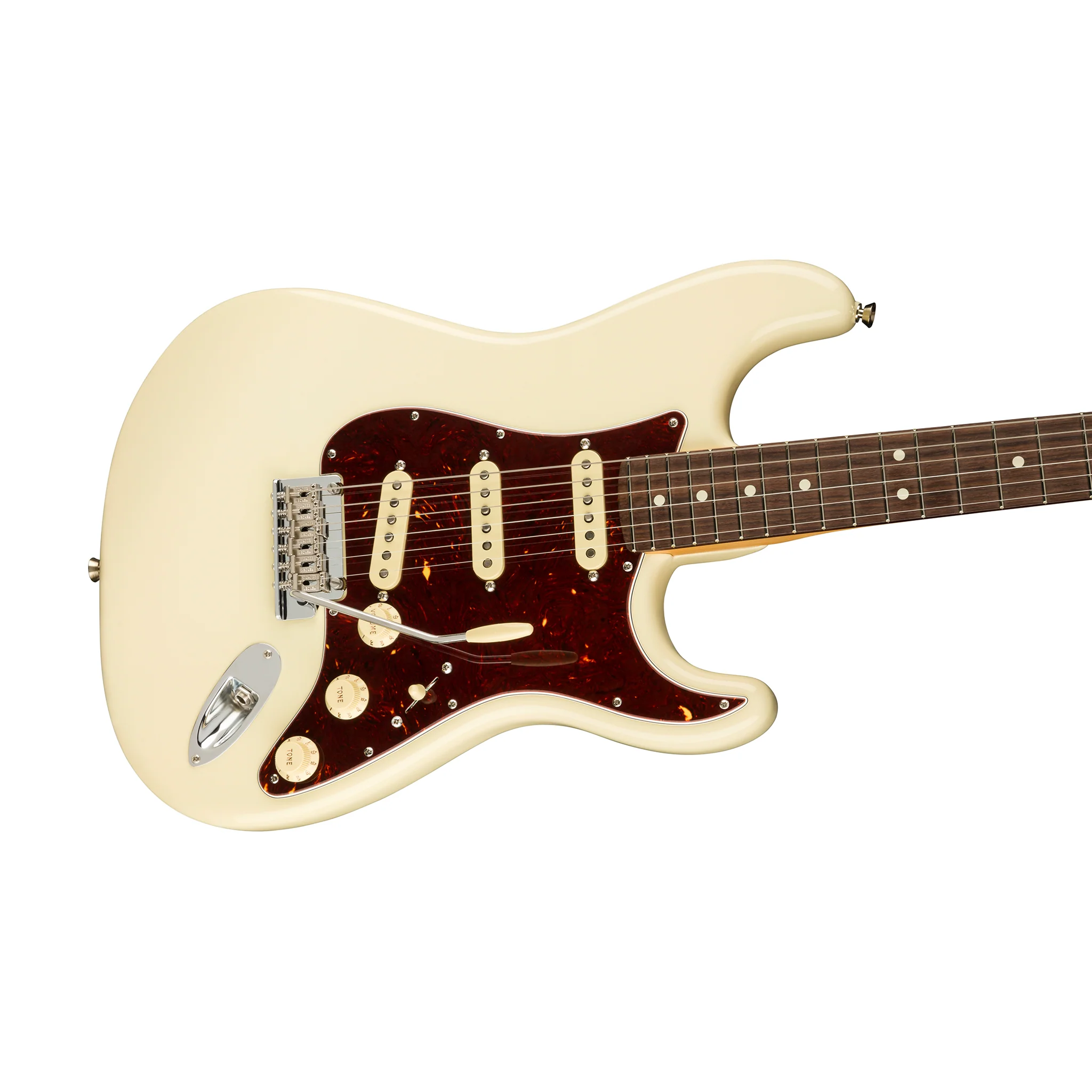 Fender American Professional II Stratocaster Electric Guitar, RW FB, Olympic White - Image 3