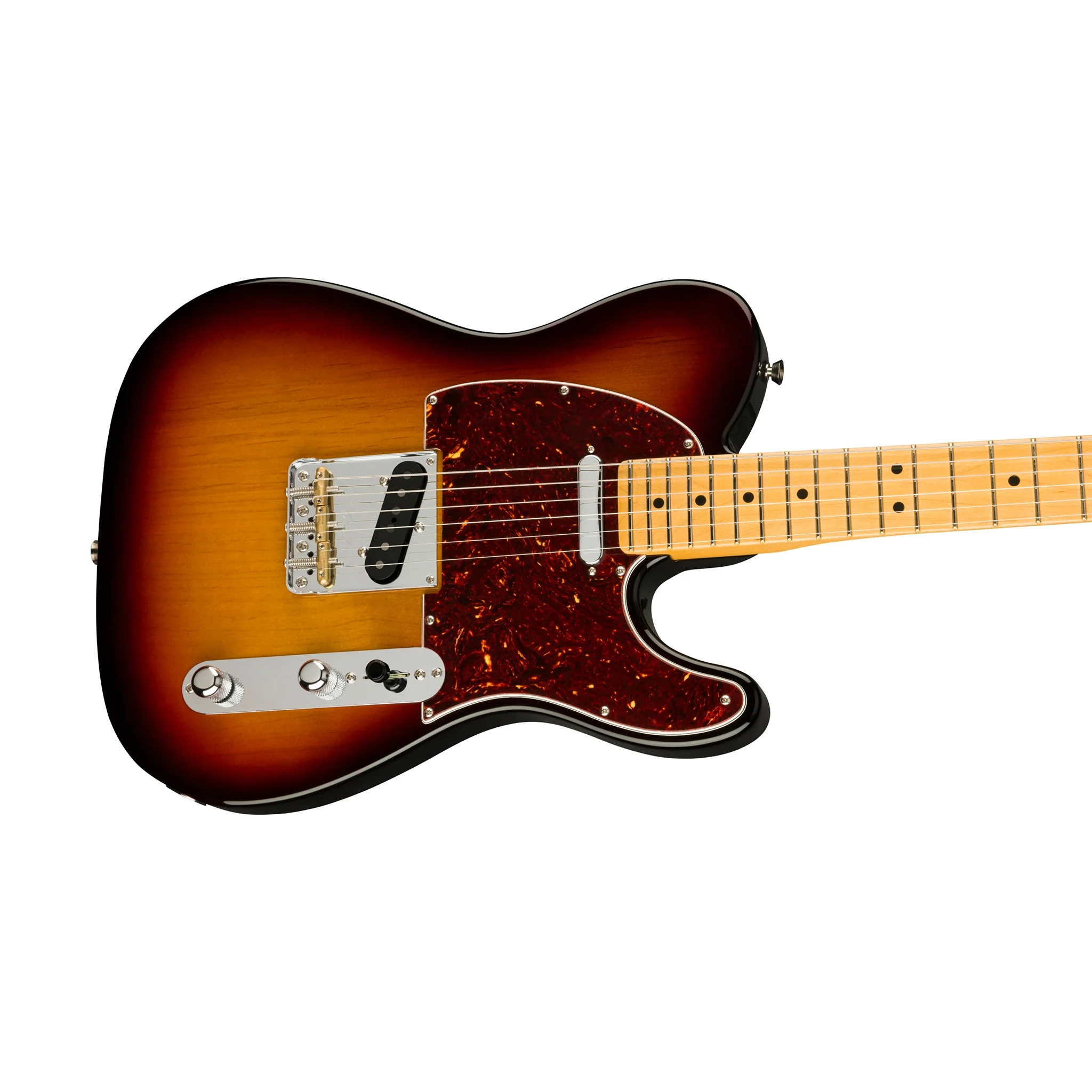 Fender American Professional II Telecaster Electric Guitar, Maple FB, 3-Tone Sunburst - Image 3