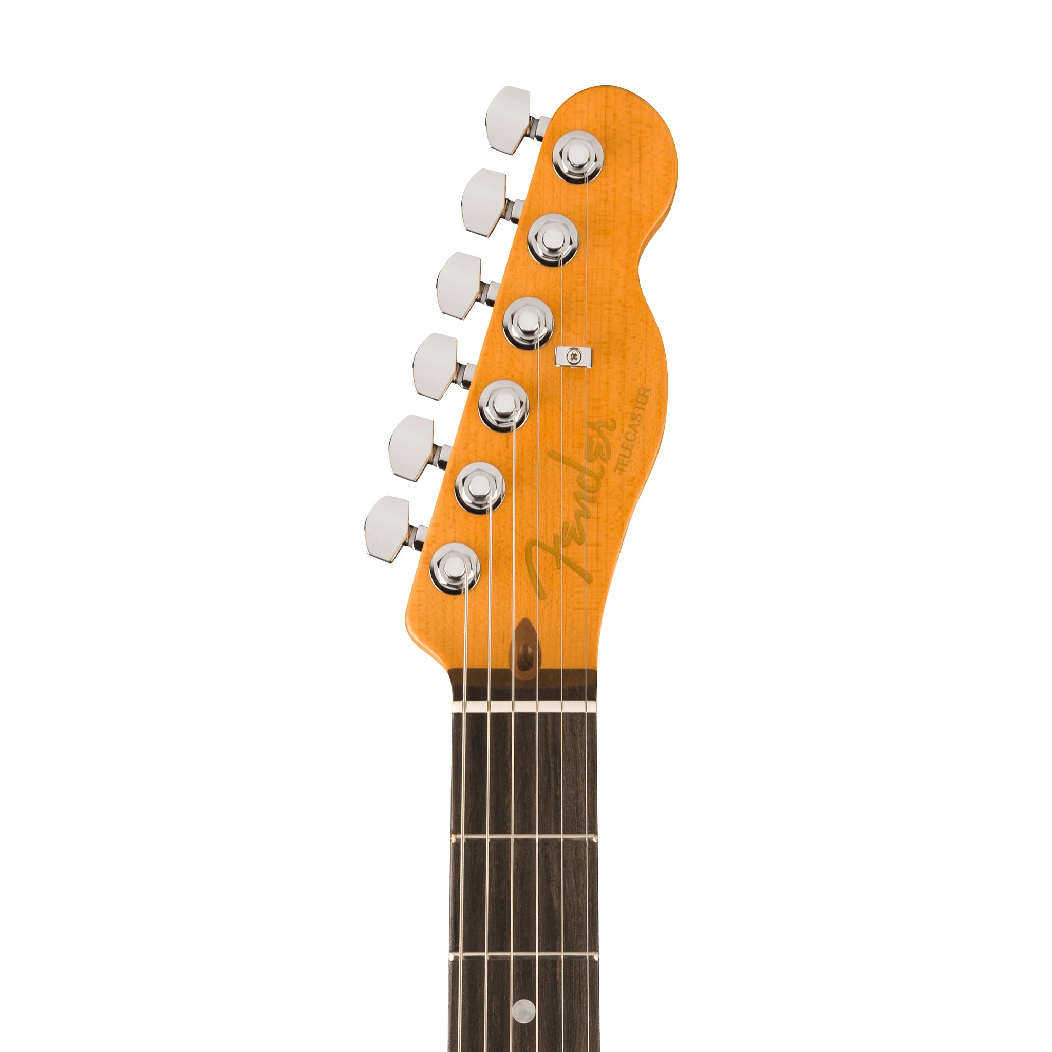 Fender American Ultra II Telecaster Electric Guitar, Ebony FB, Texas Tea - Image 6