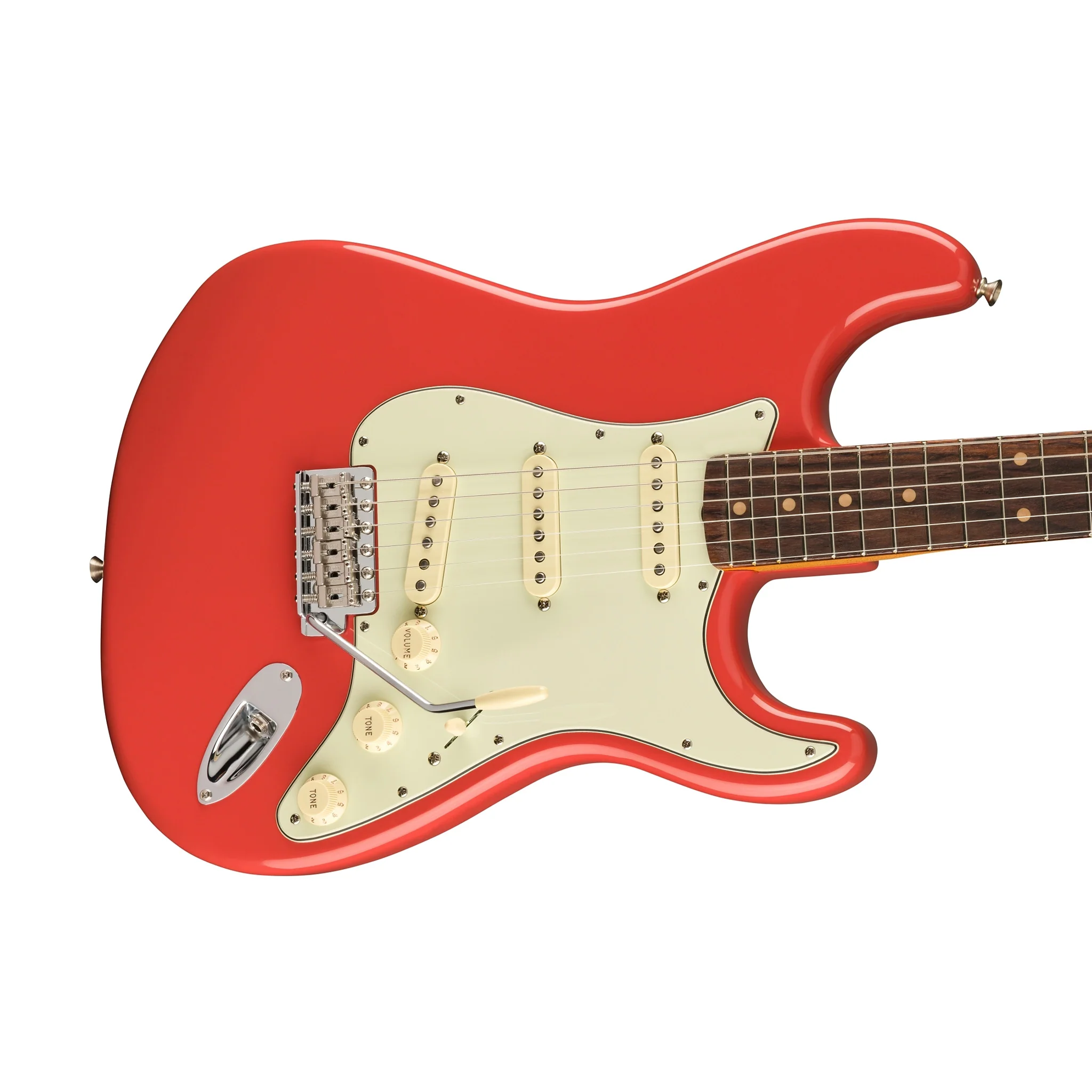 Fender American Vintage II 61 Stratocaster Electric Guitar, RW FB, Fiesta Red - Image 5