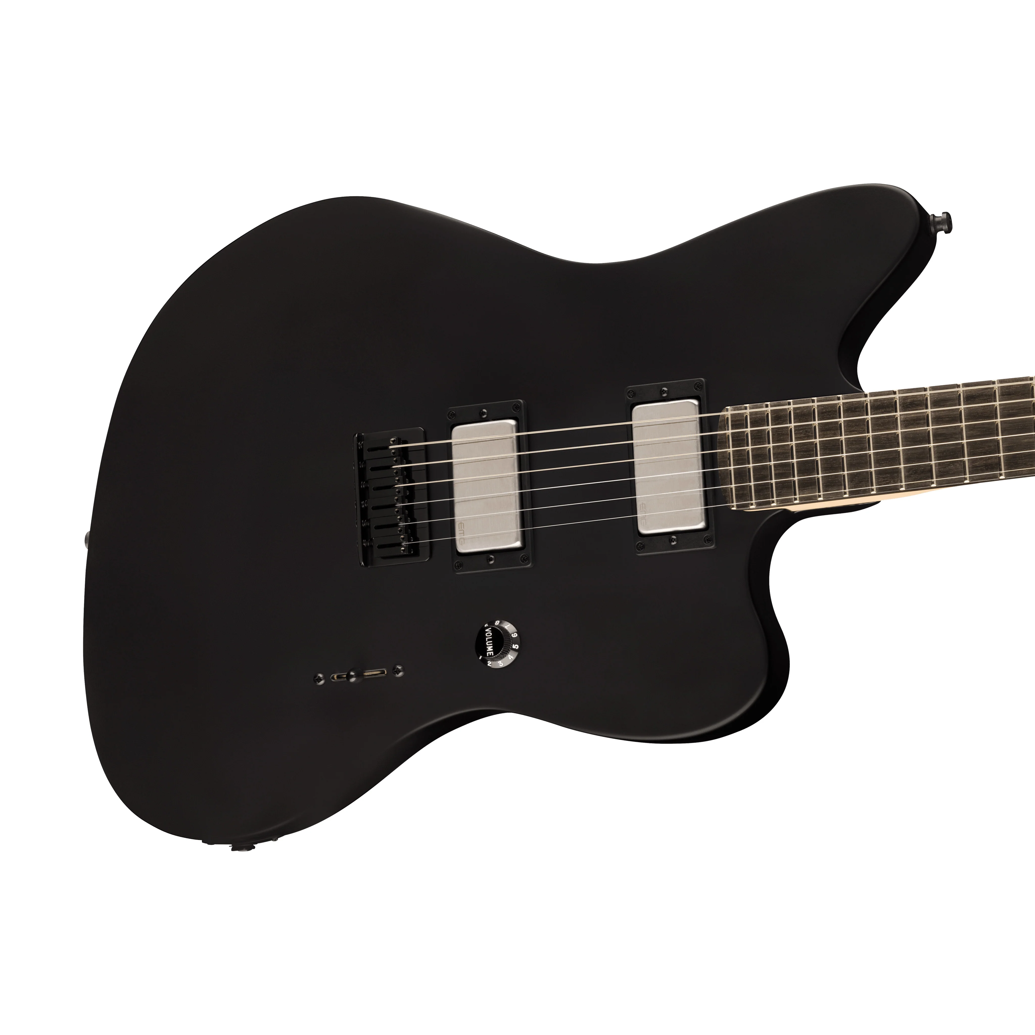 Fender Artist Jim Root Jazzmaster Guitar, Ebony Neck, Flat Black - Image 3