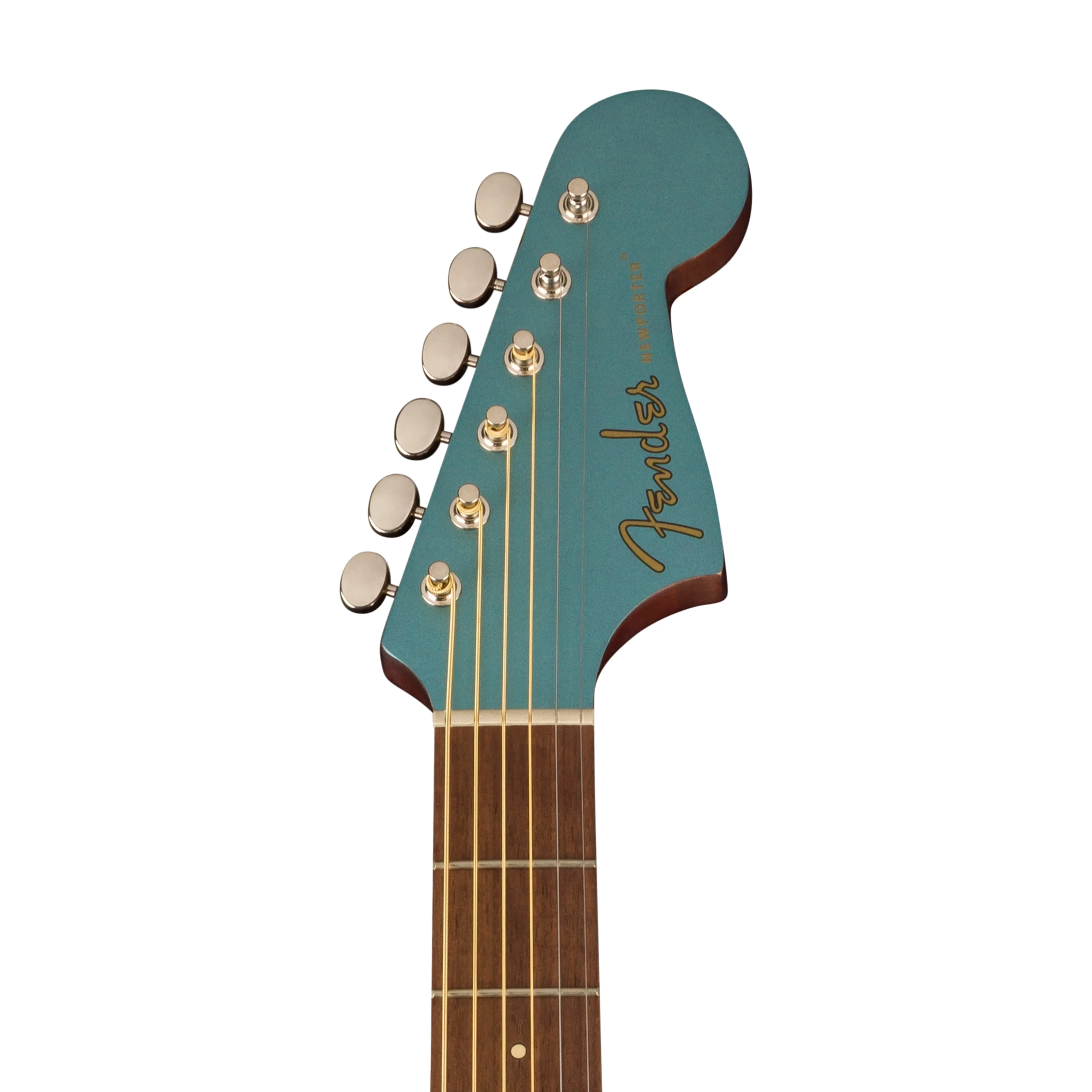 Fender California Newporter Player Medium-Sized Acoustic Guitar, Walnut FB, Tidepool - Image 7