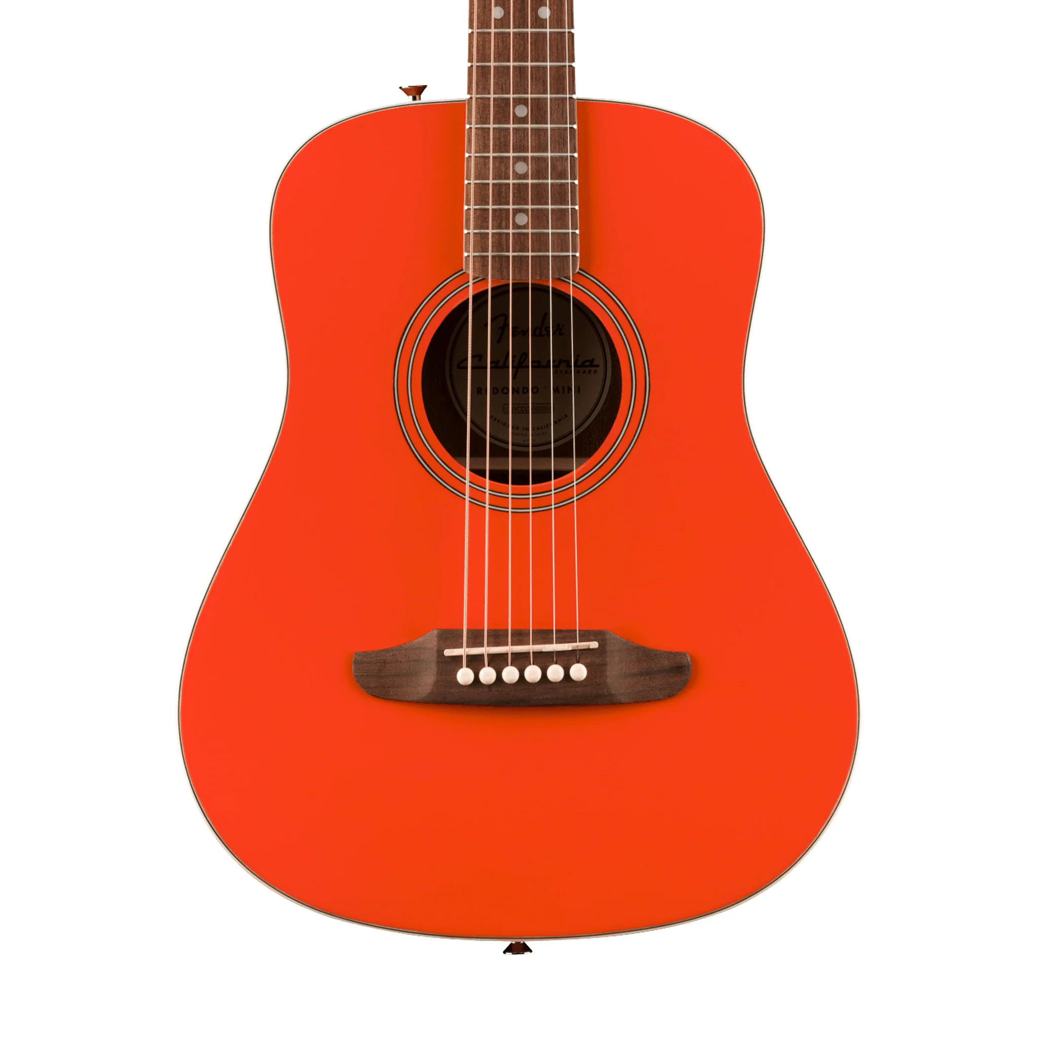 Fender California Standard Redondo Mini Guitar w/Bag, Fiesta Red - Image 3