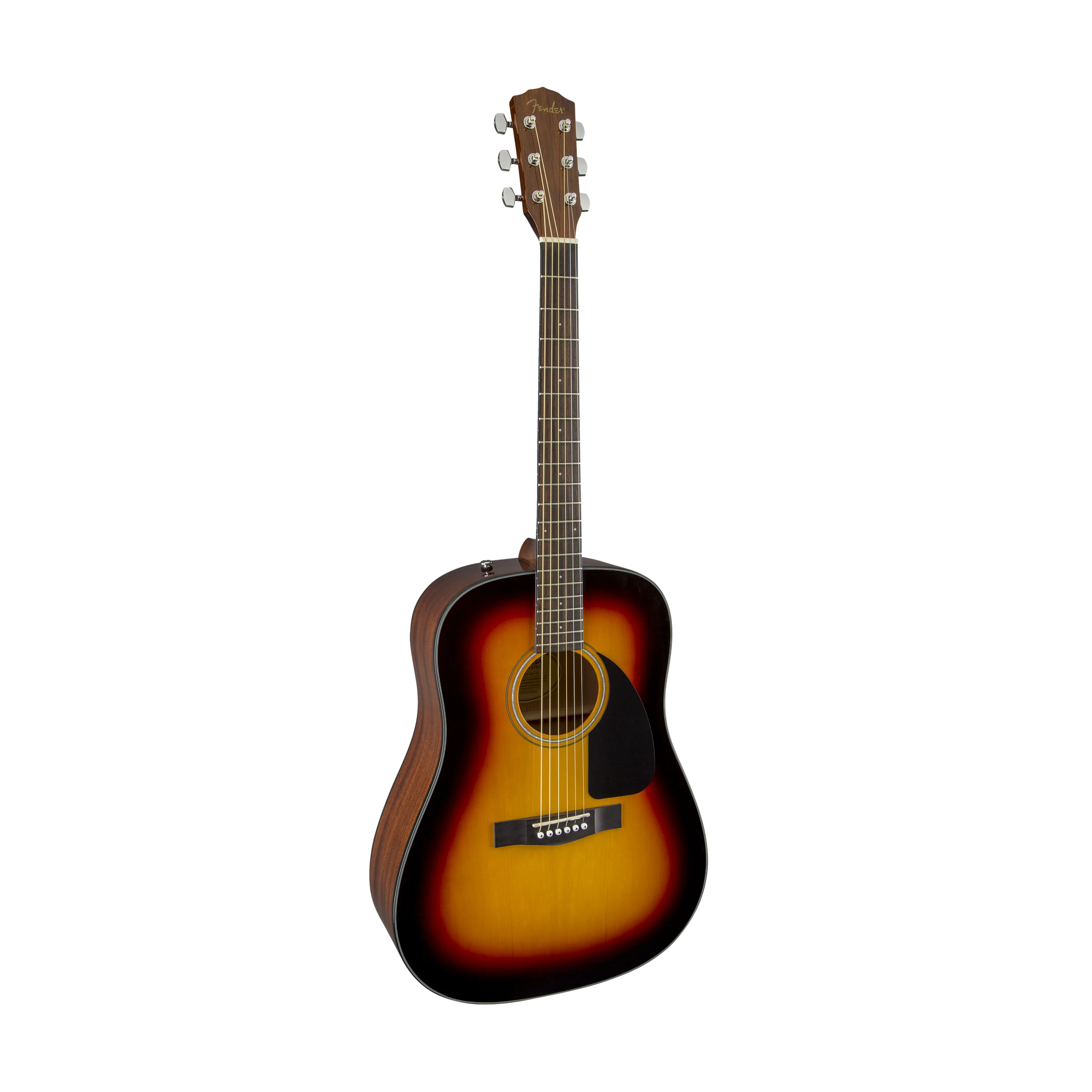 Fender CD-60 Dreadnought V3 DS Acoustic Guitar, Walnut FB, Sunburst - Image 3