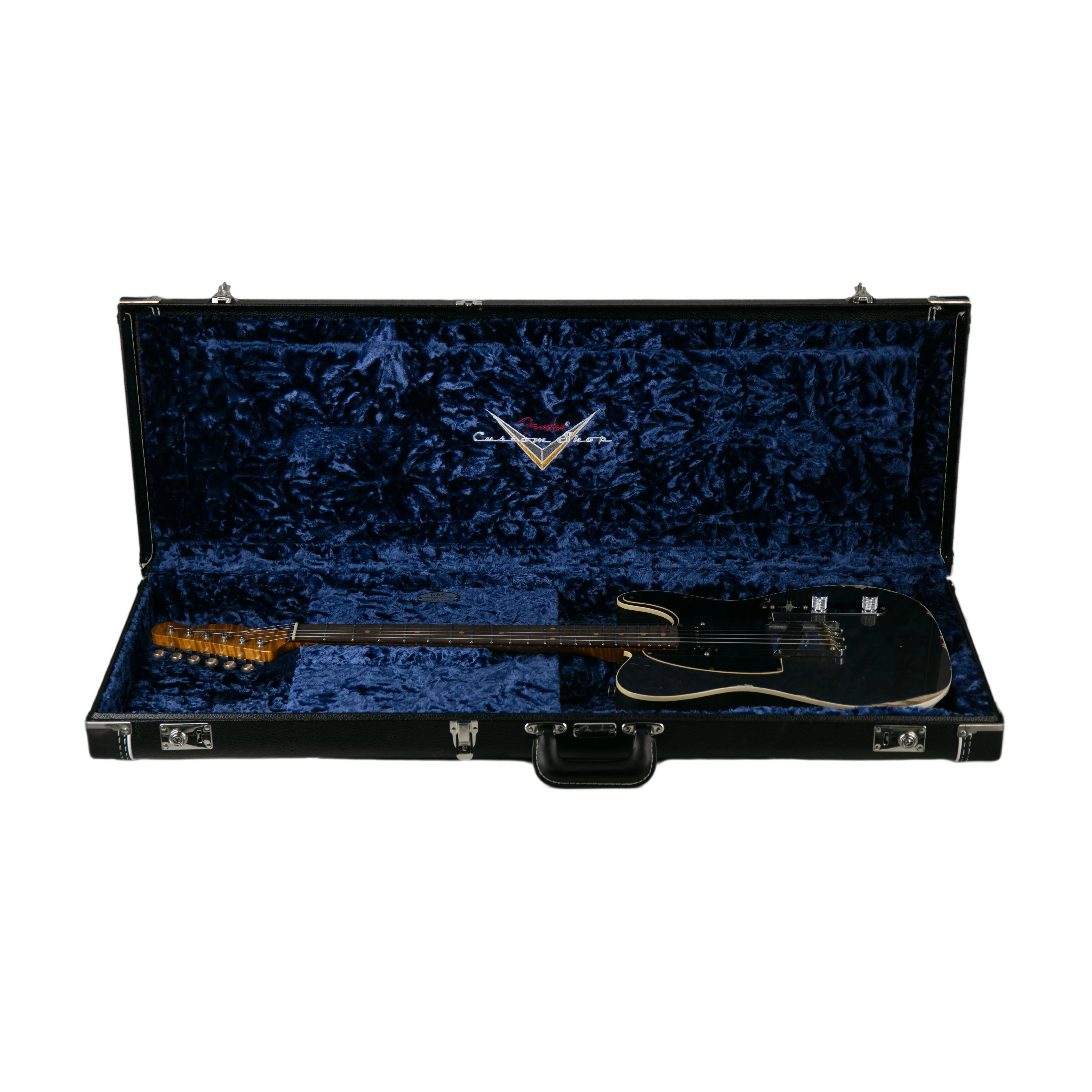 Fender Custom Shop Ltd Edition HS Telecaster Custom Relic, Aged Charcoal Frost Metallic, CZ56XXXX - Image 11