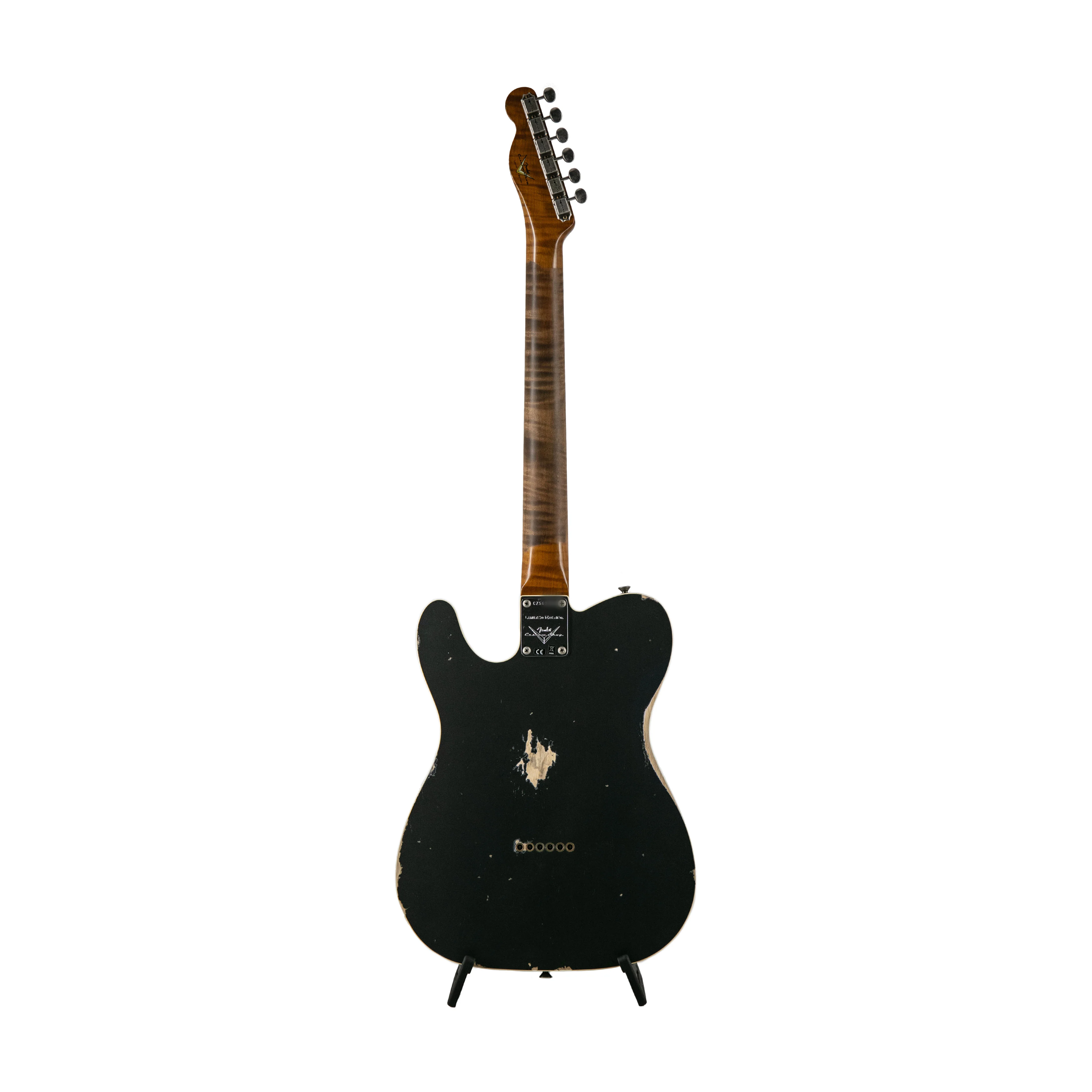 Fender Custom Shop Ltd Edition HS Telecaster Custom Relic, Aged Charcoal Frost Metallic, CZ56XXXX - Image 3