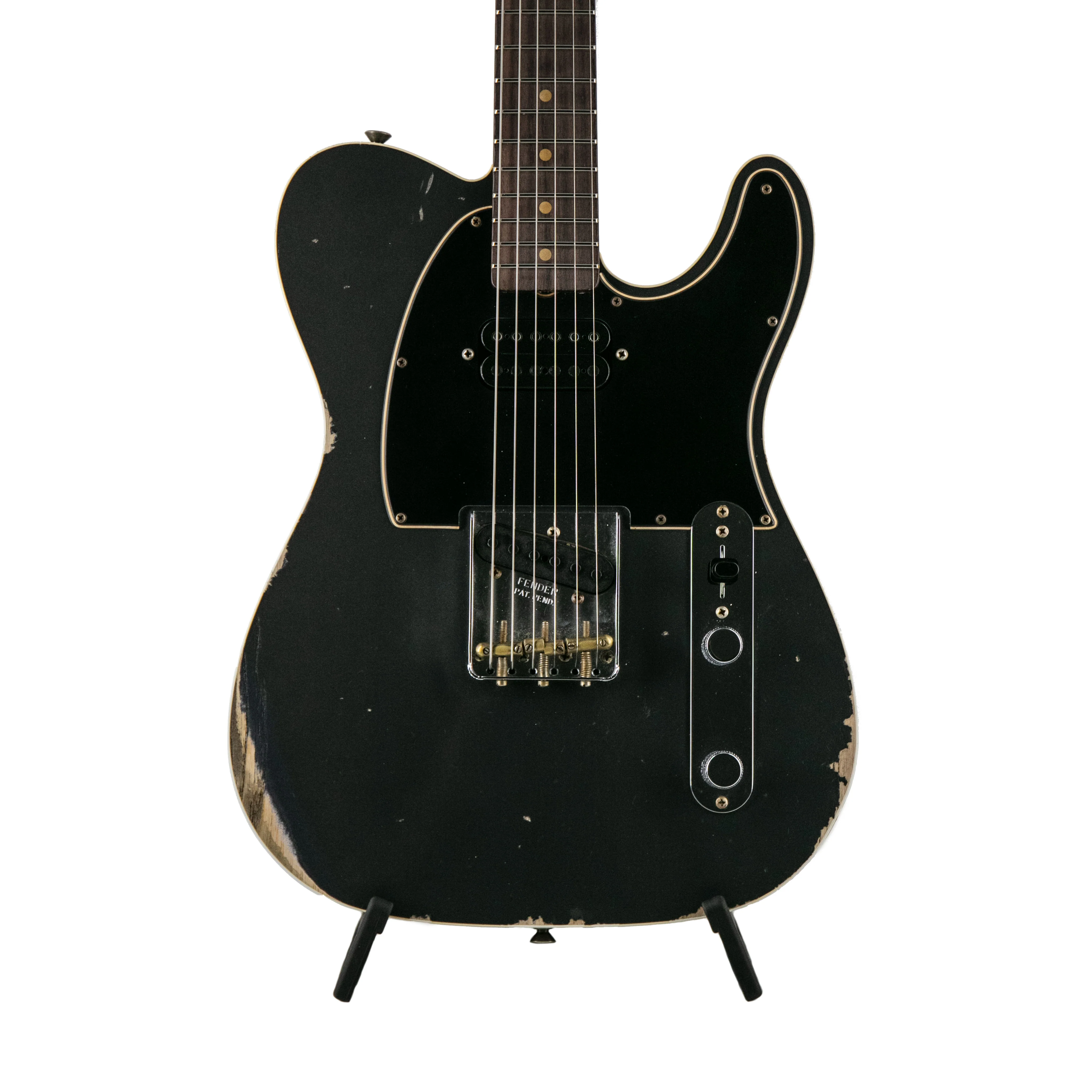 Fender Custom Shop Ltd Edition HS Telecaster Custom Relic, Aged Charcoal Frost Metallic, CZ56XXXX - Image 4