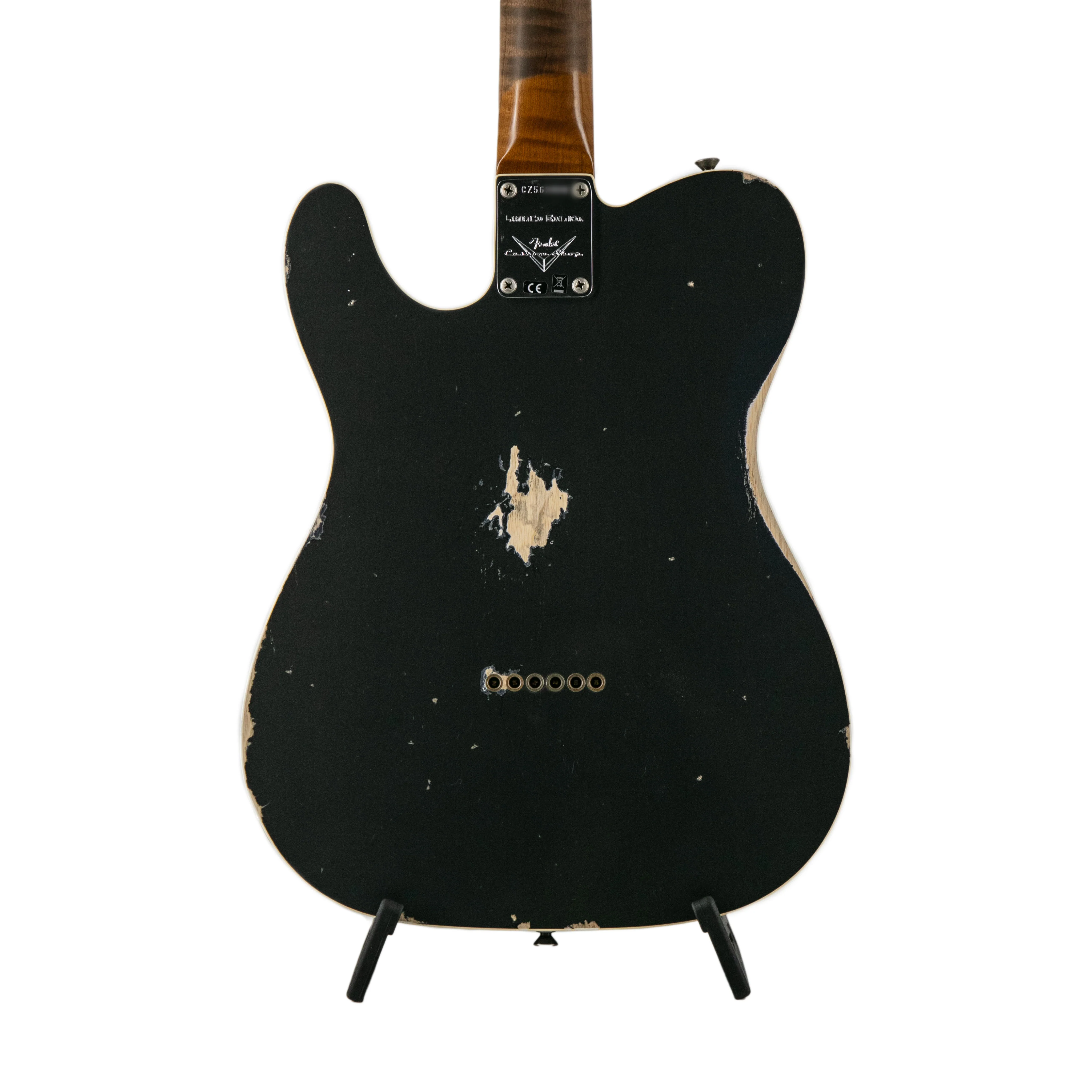 Fender Custom Shop Ltd Edition HS Telecaster Custom Relic, Aged Charcoal Frost Metallic, CZ56XXXX - Image 5