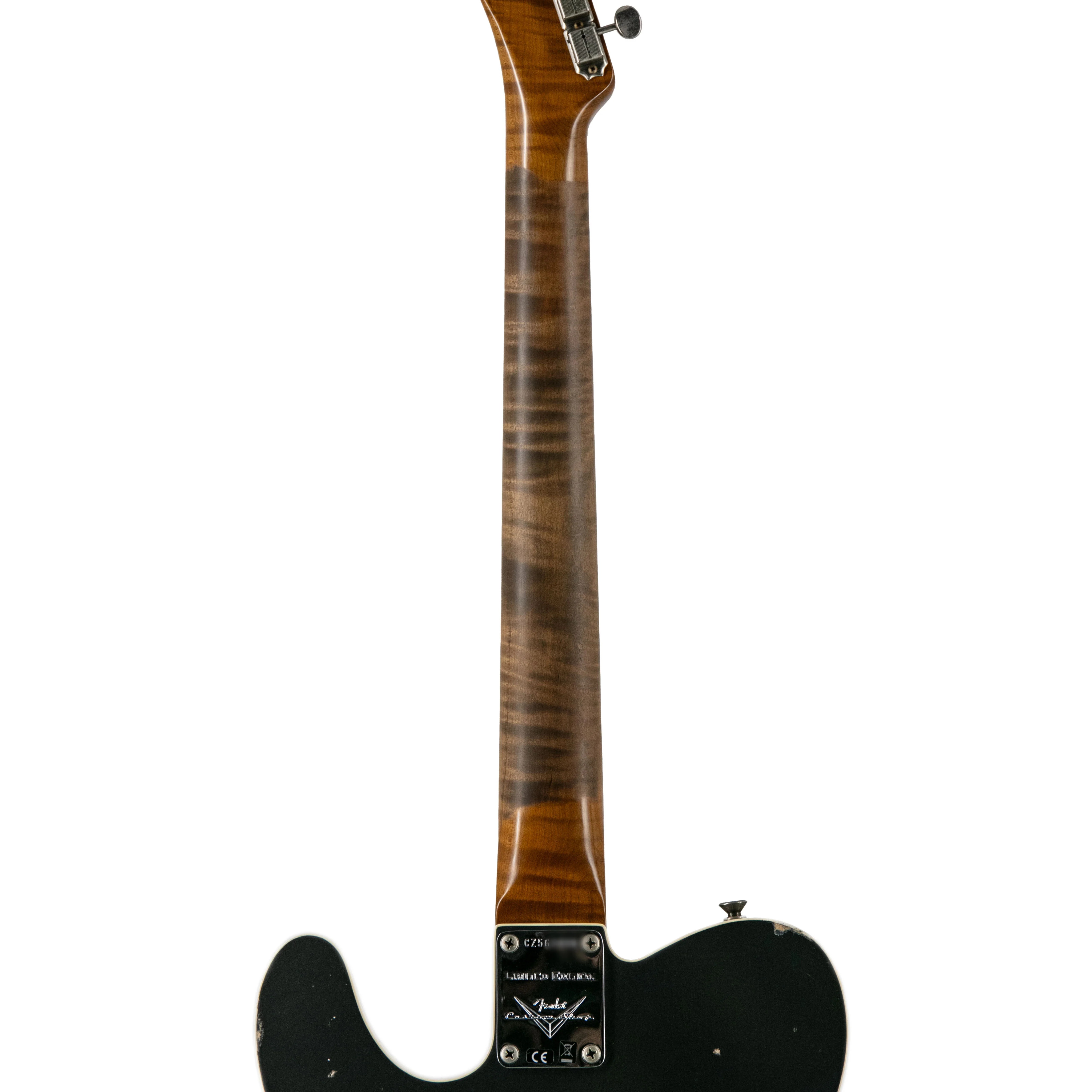 Fender Custom Shop Ltd Edition HS Telecaster Custom Relic, Aged Charcoal Frost Metallic, CZ56XXXX - Image 7
