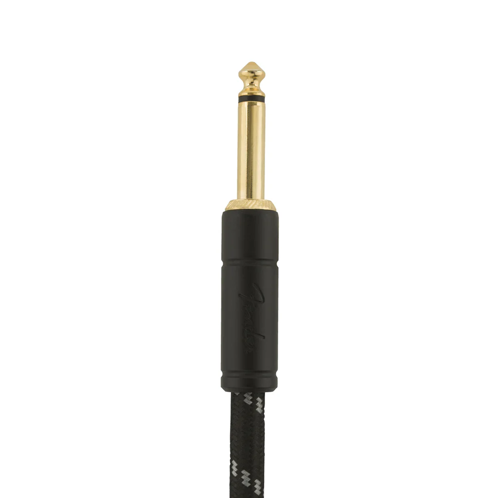 Fender Deluxe Series Instrument Cable, 10ft, Black Tweed - Image 3