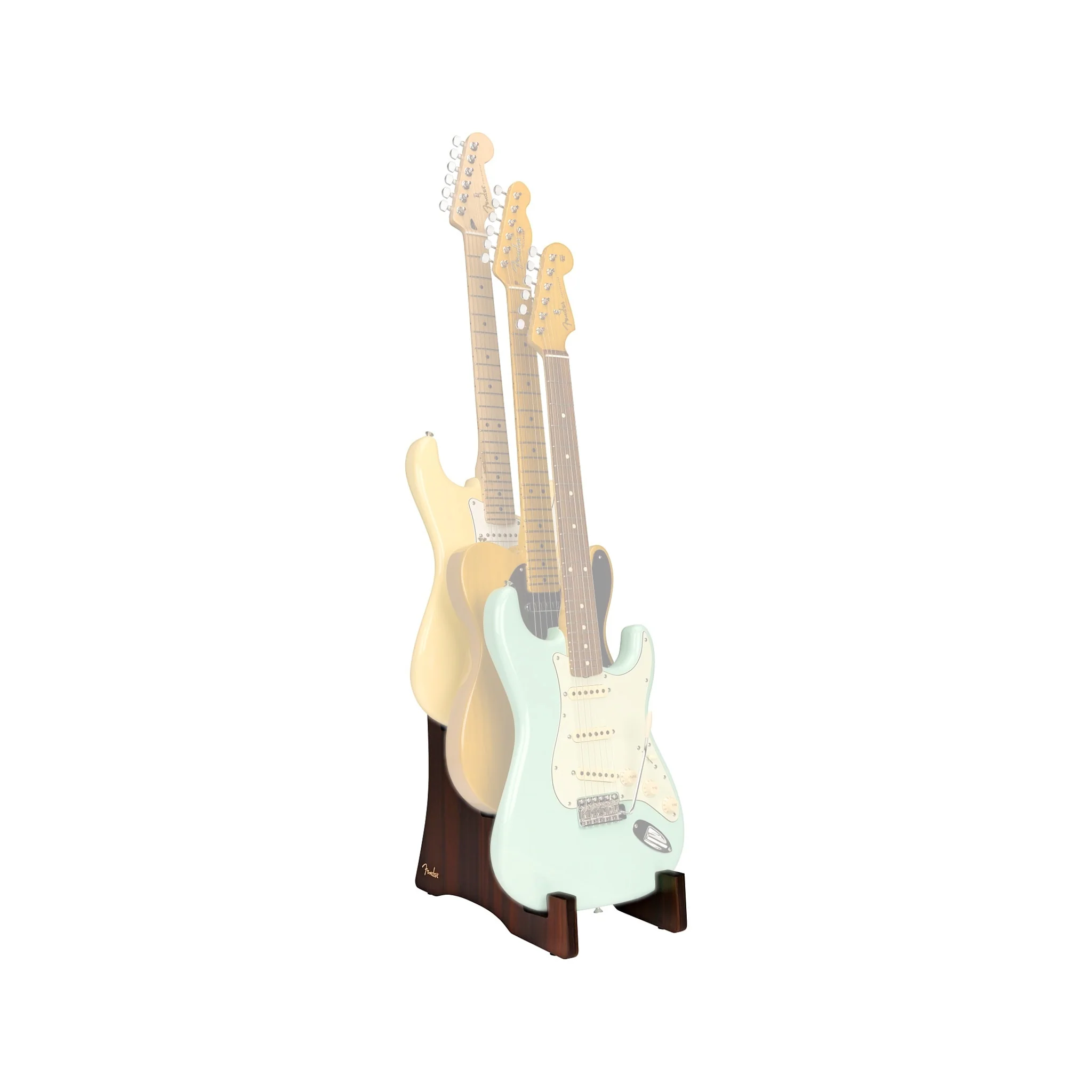 Fender Deluxe Wooden 3-Tier Guitar Stand - Image 4