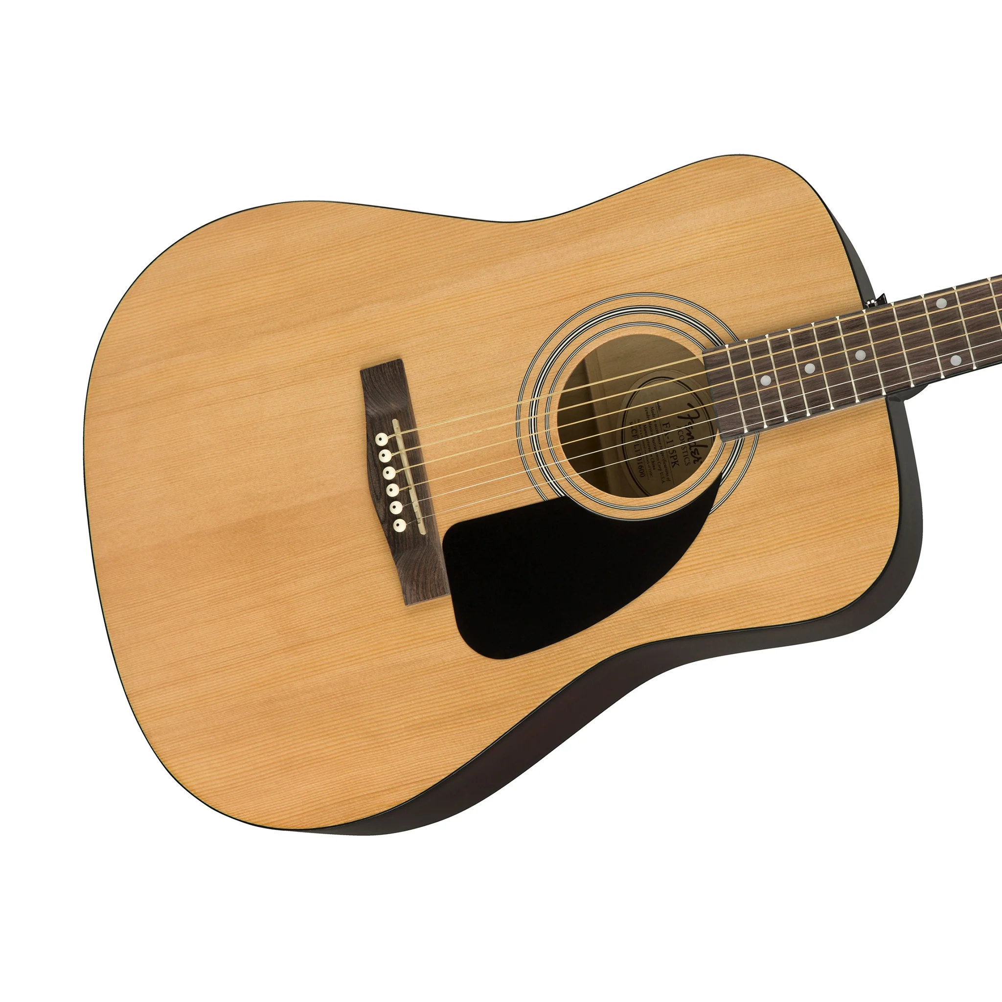 Fender FA-115 Dreadnought Guitar Pack V2, Walnut FB, Natural - Image 4