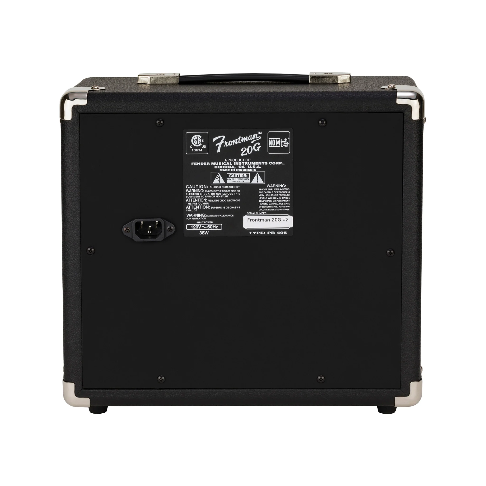 Fender Frontman 20G Guitar Combo Amplifier, 230V UK - Image 2