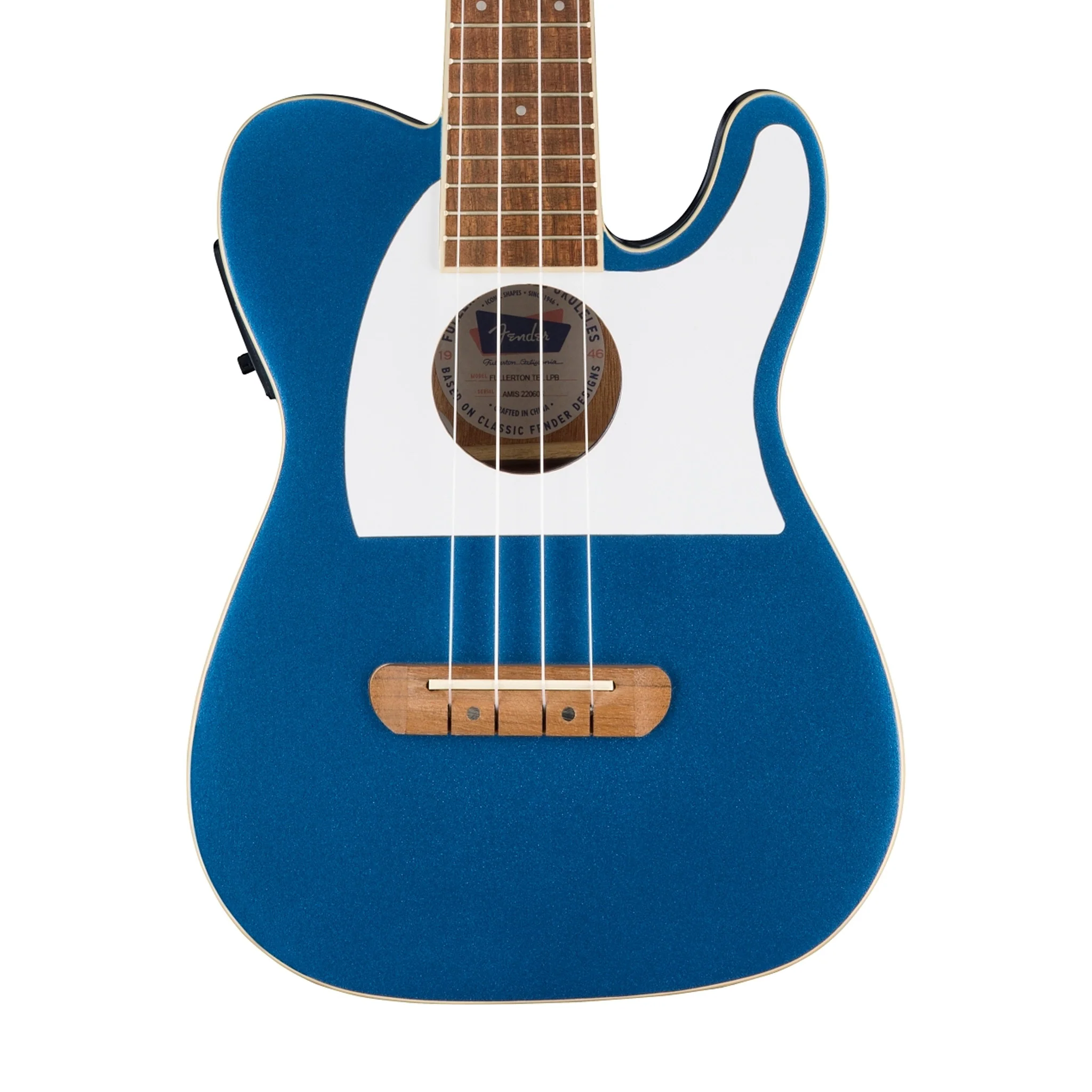 Fender Fullerton Telecaster Ukulele, Lake Placid Blue - Image 4