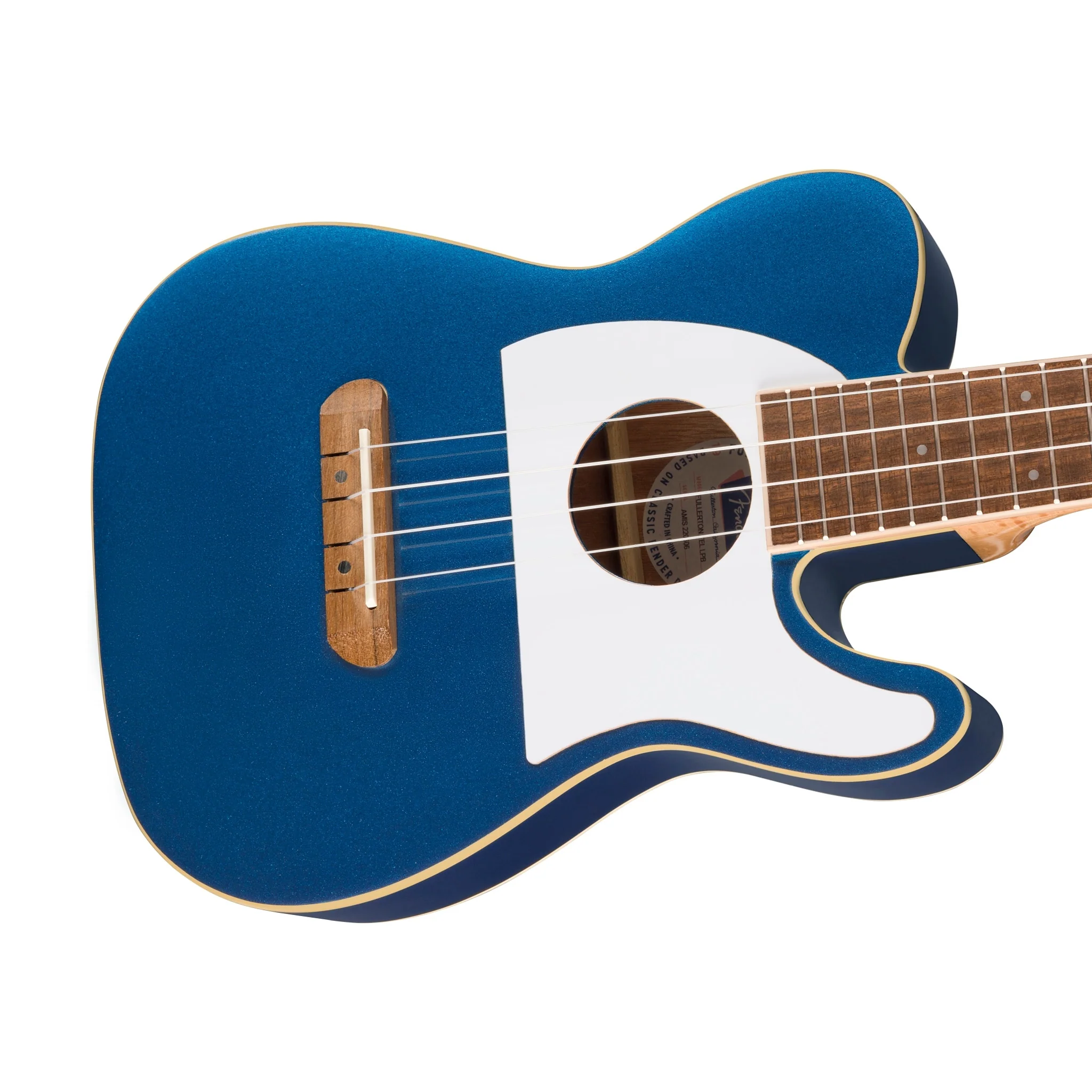 Fender Fullerton Telecaster Ukulele, Lake Placid Blue - Image 6