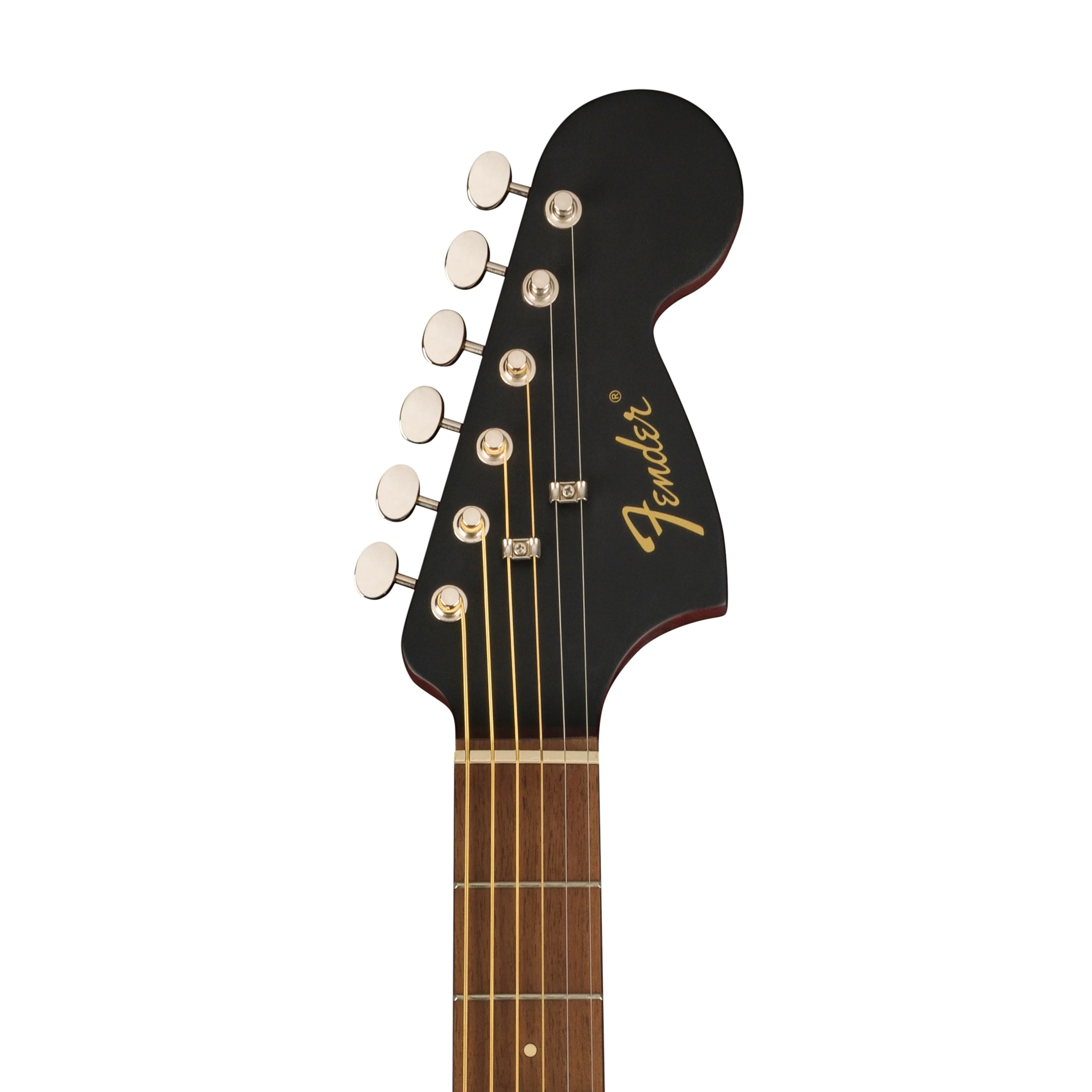 Fender Monterey Standard Acoustic Guitar, Walnut FB, Black - Image 7