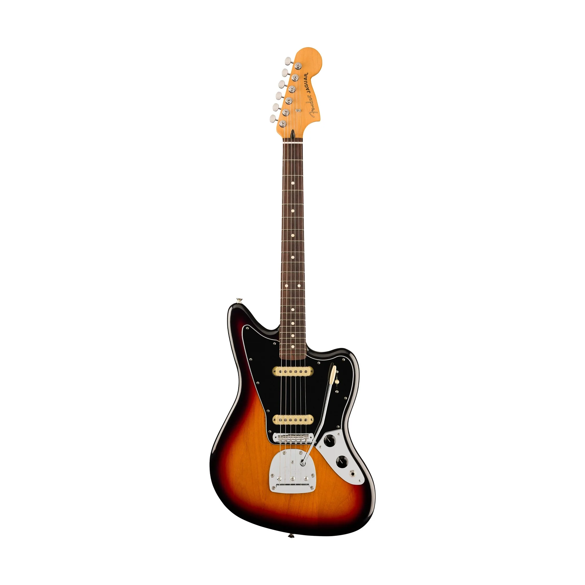 Fender Player II Jaguar Electric Guitar, RW FB, 3-Tone Sunburst