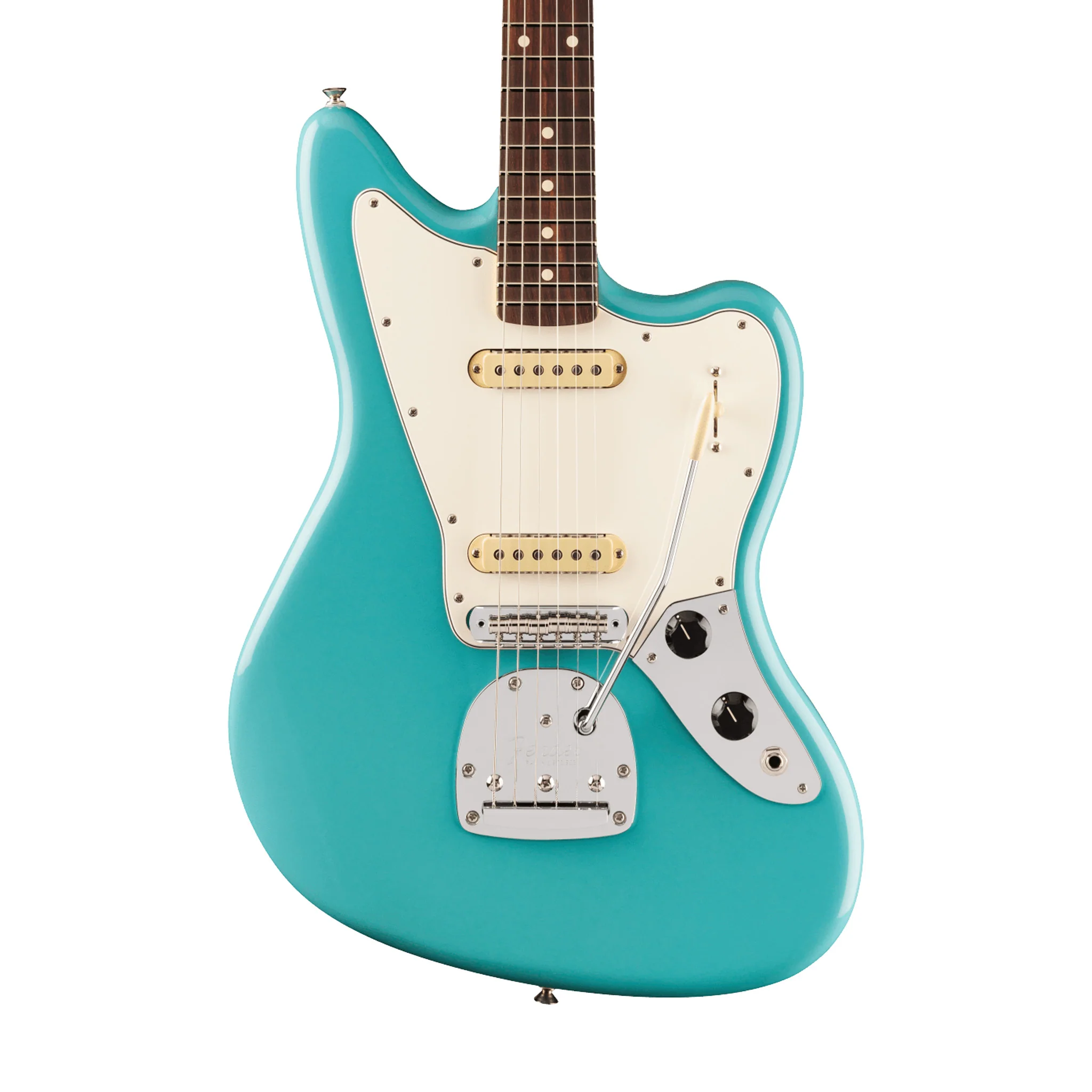 Fender Player II Jaguar Electric Guitar, RW FB, Aquatone Blue - Image 3