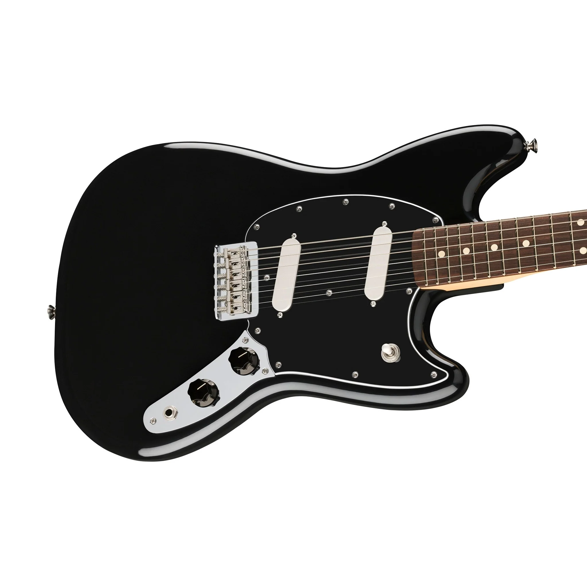 Fender Player II Mustang Electric Guitar, RW FB, Black - Image 5