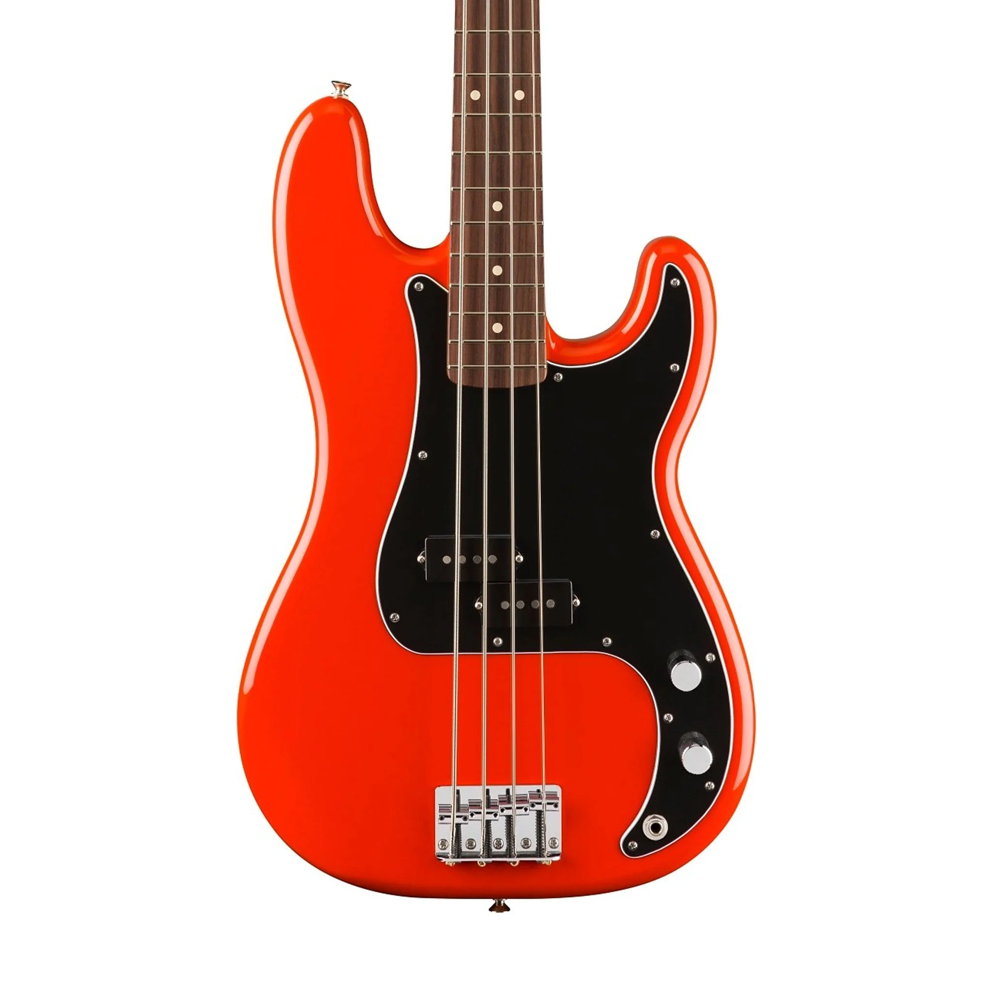Fender Player II Precision Bass Guitar, RW FB, Coral Red - Image 3