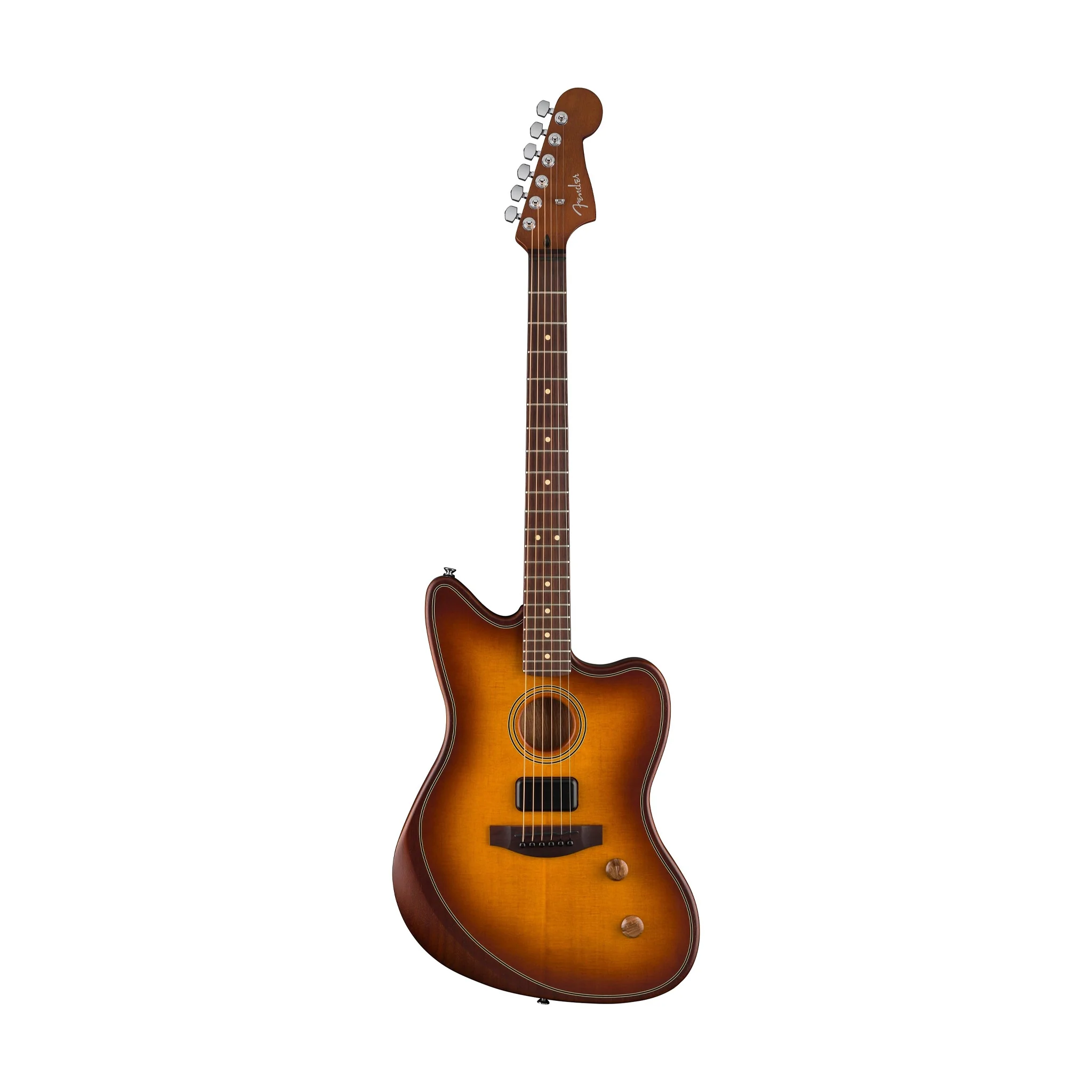 Fender Standard Acoustasonic Jazzmaster Guitar, RW FB, Honey Burst