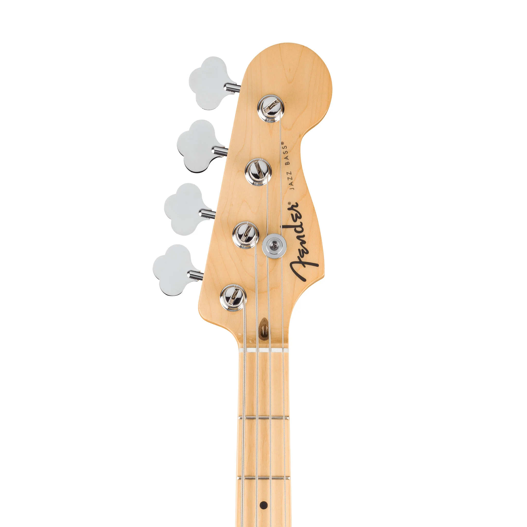 Fender Standard Jazz Bass Guitar w/White Pickguard, Maple FB, Aqua Marine Metallic - Image 5