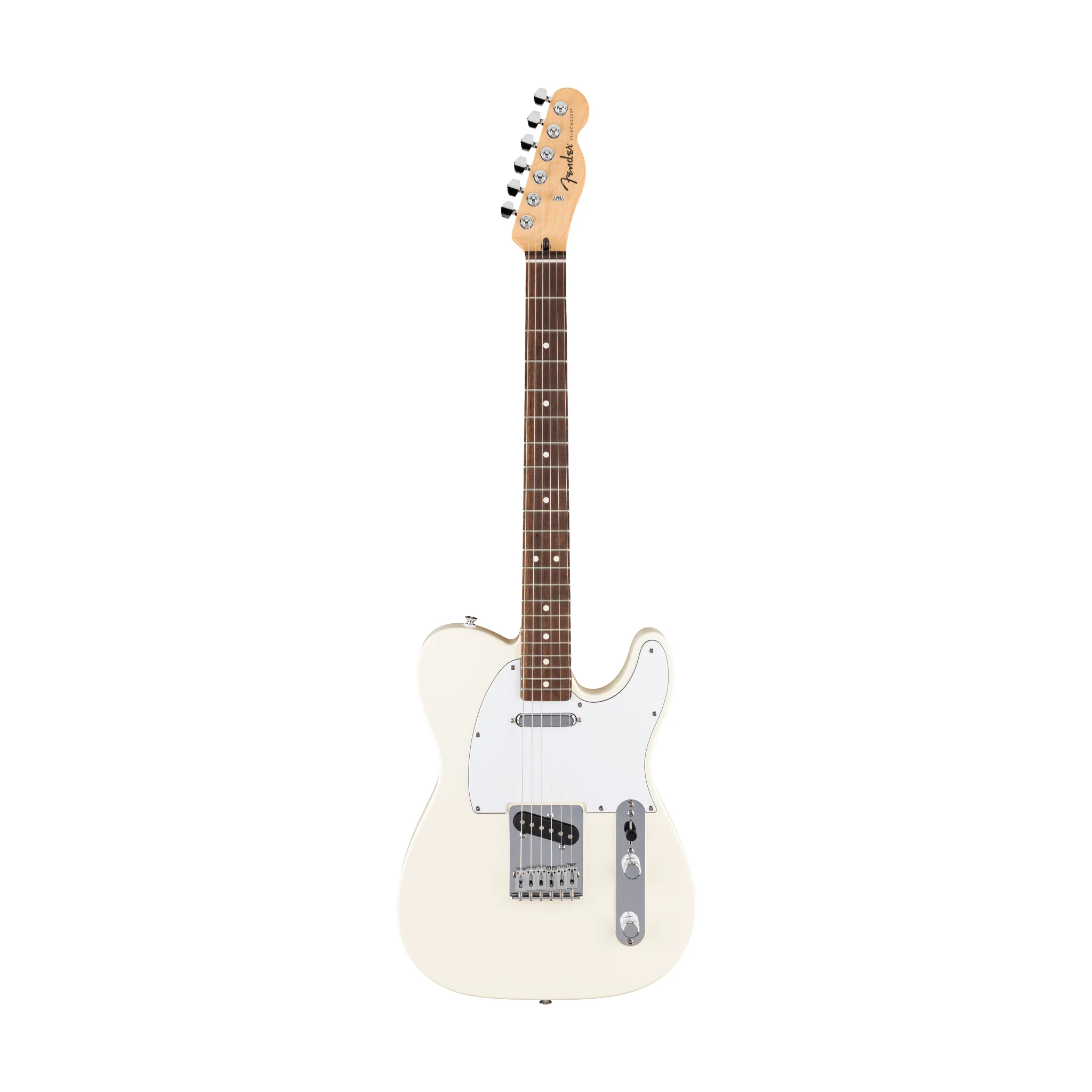 Fender Standard Telecaster Electric Guitar, Laurel FB, Olympic White