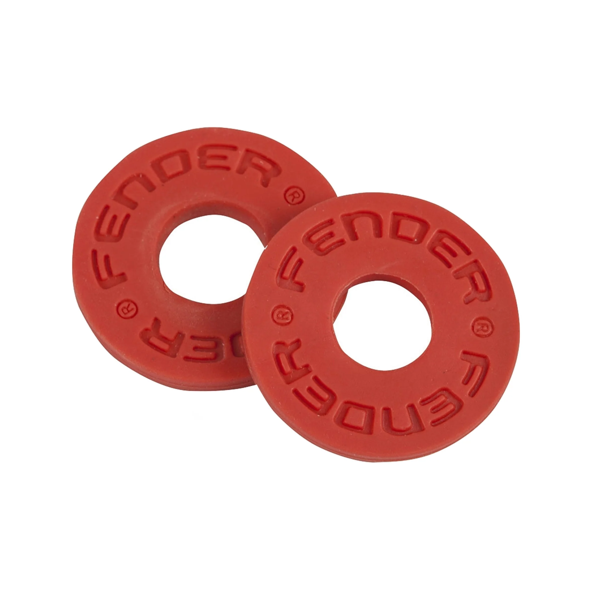 Fender Strap Blocks 4 Pack, 2 Black / 2 Red - Image 2