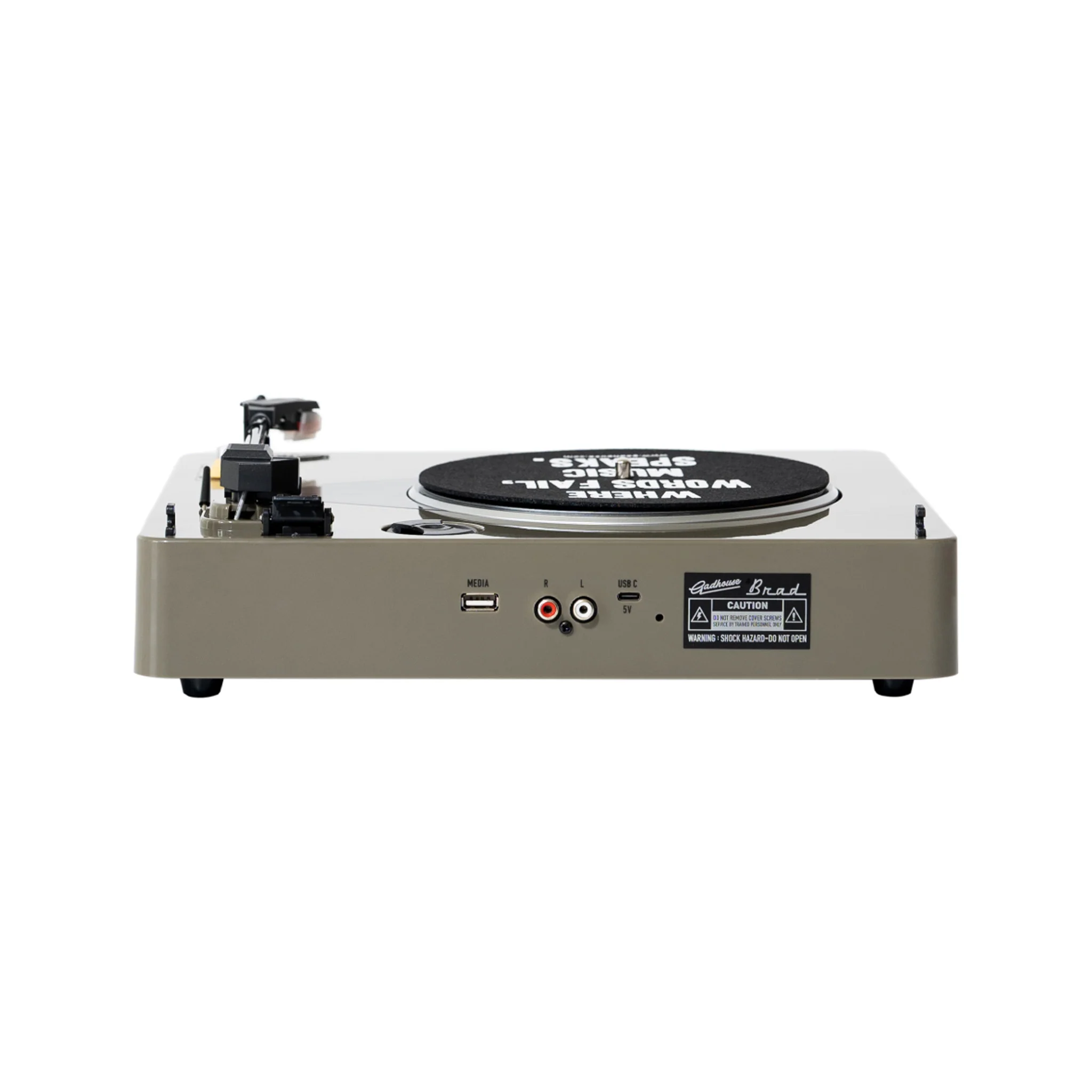 Gadhouse Brad MKII Record Player, Grey - Image 3