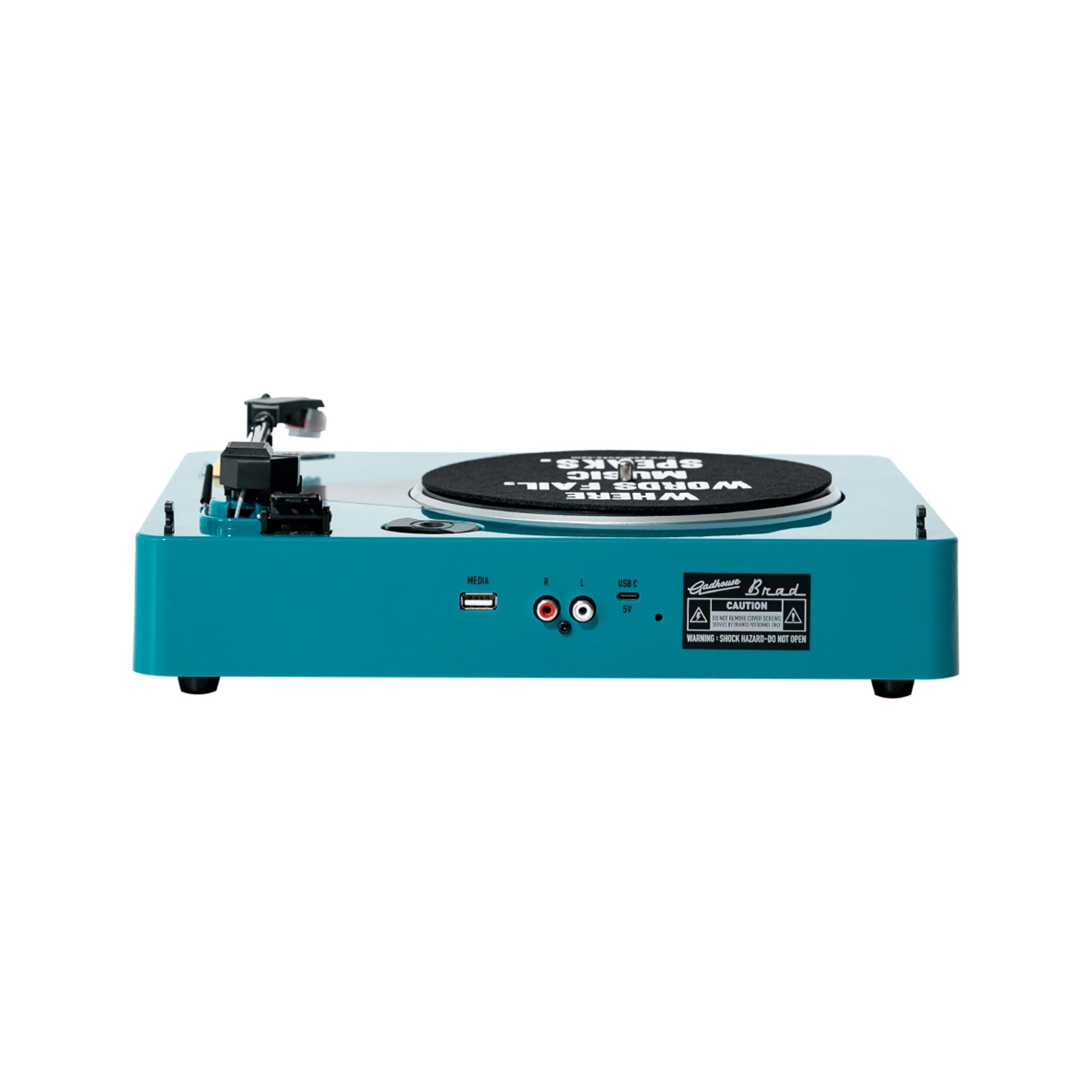 Gadhouse Brad MKII Record Player, Retro Green - Image 3