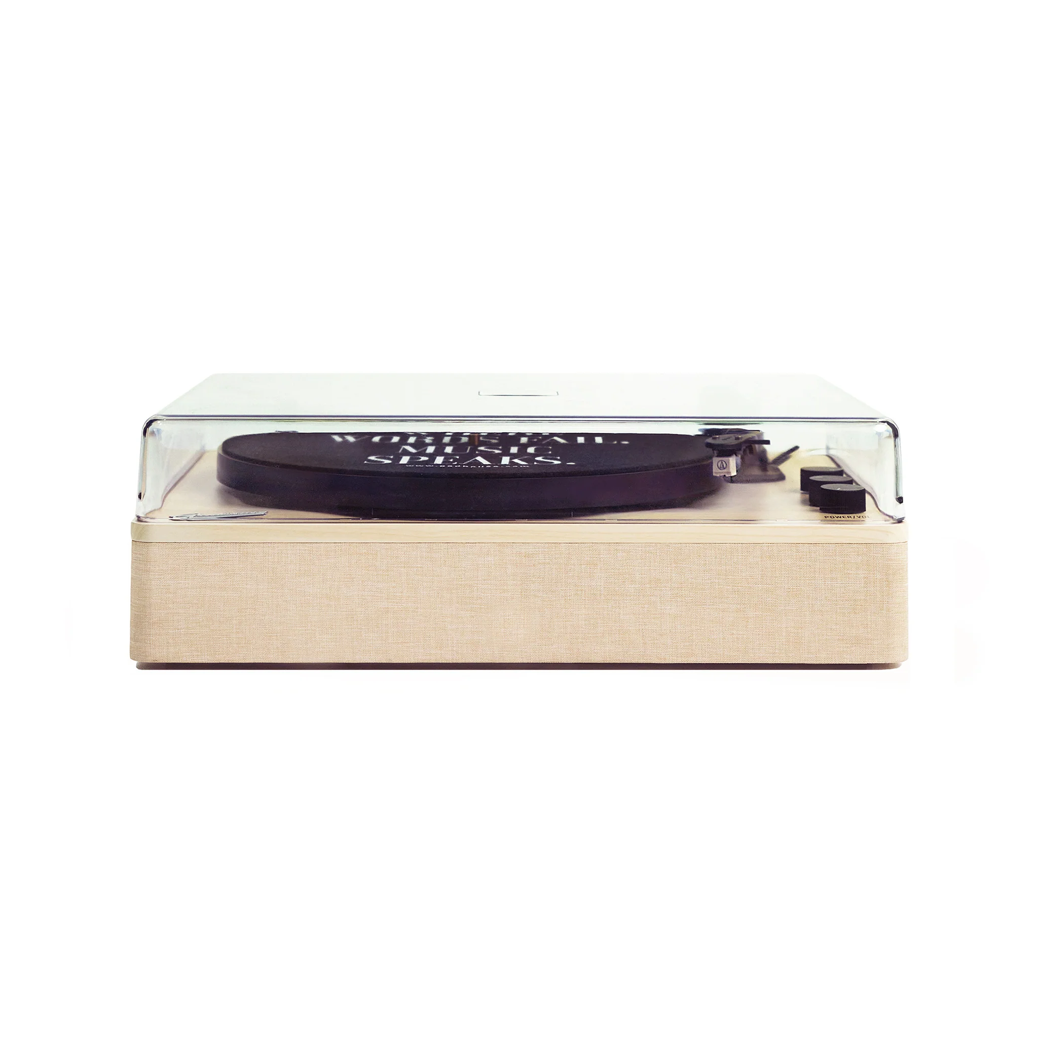 Gadhouse Dean Turntable Stereo System, Soft Sand - Image 6