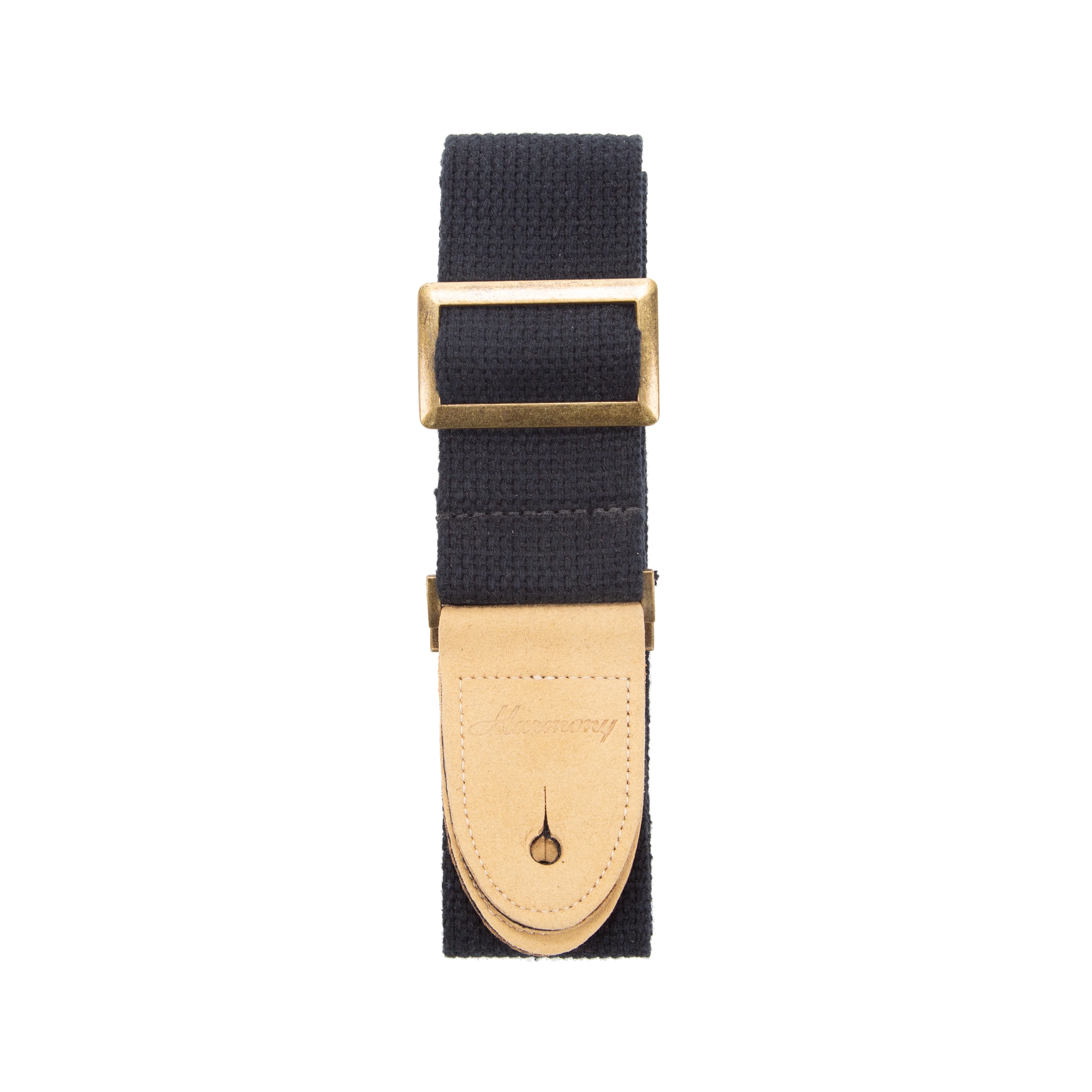 Harmony Cotton Guitar Strap, Black
