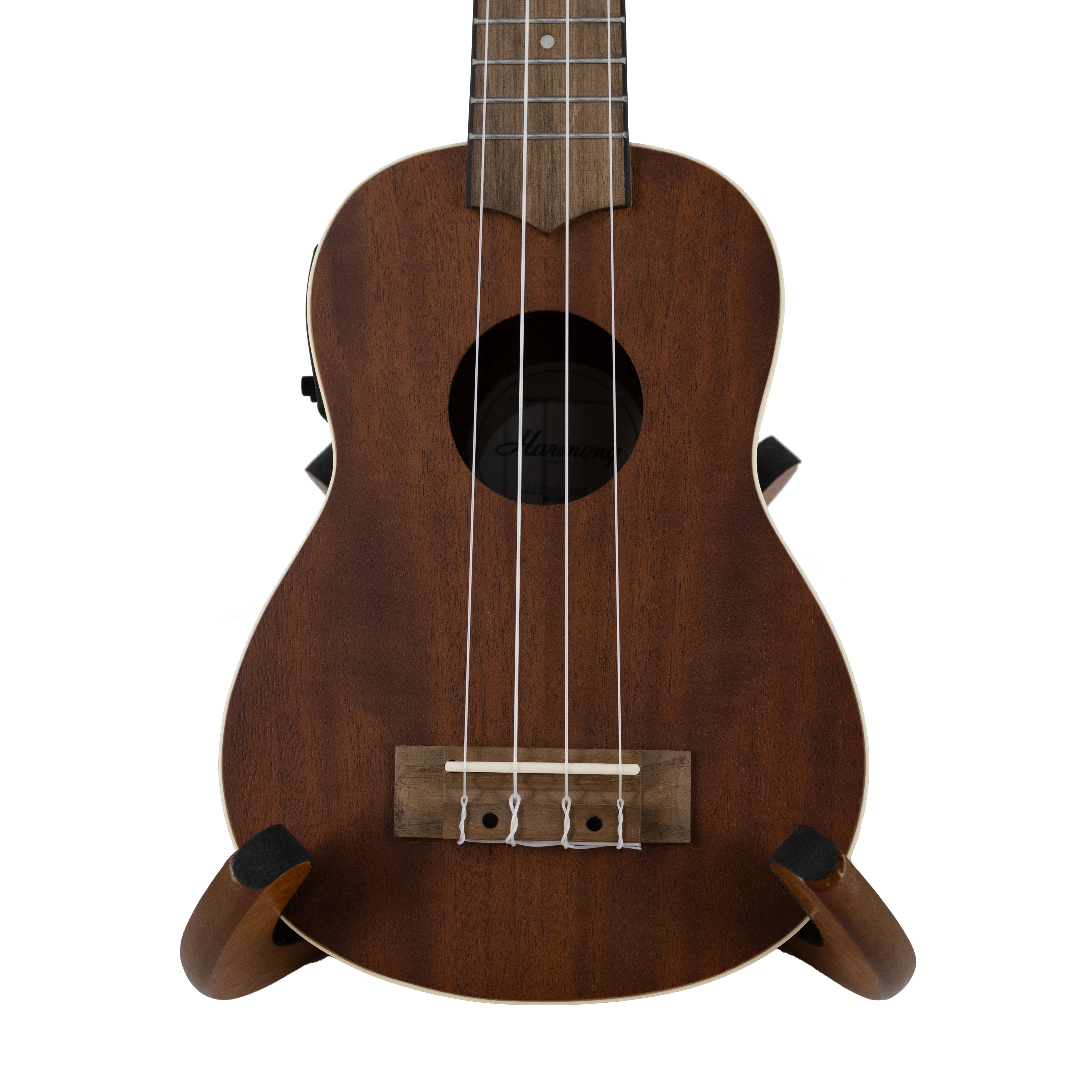 Harmony Foundation Series e-Sierra Soprano Ukulele w/Bag, Natural Satin - Image 3