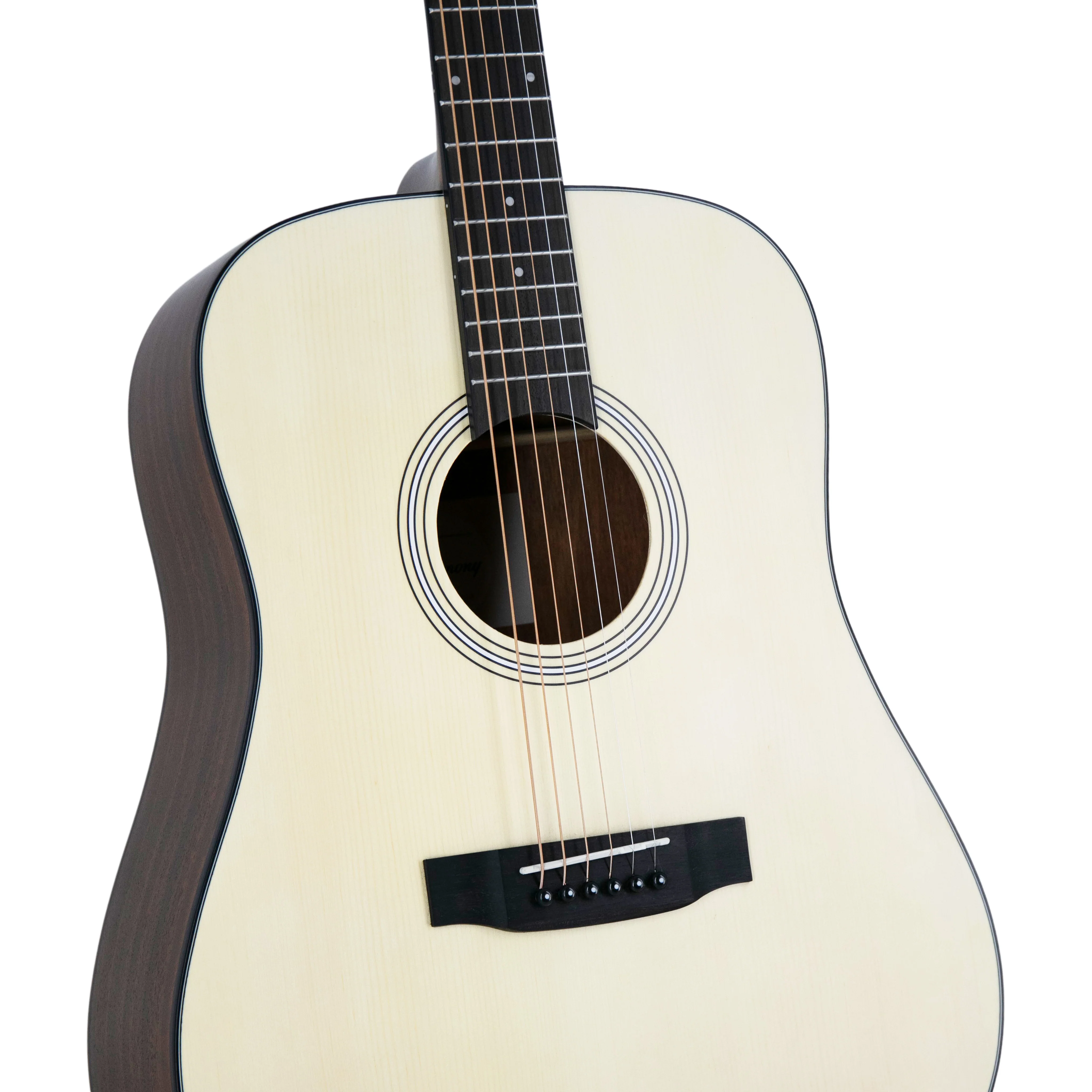 Harmony Foundation Series Terra Dreadnought Acoustic Guitar, Natural Satin - Image 4